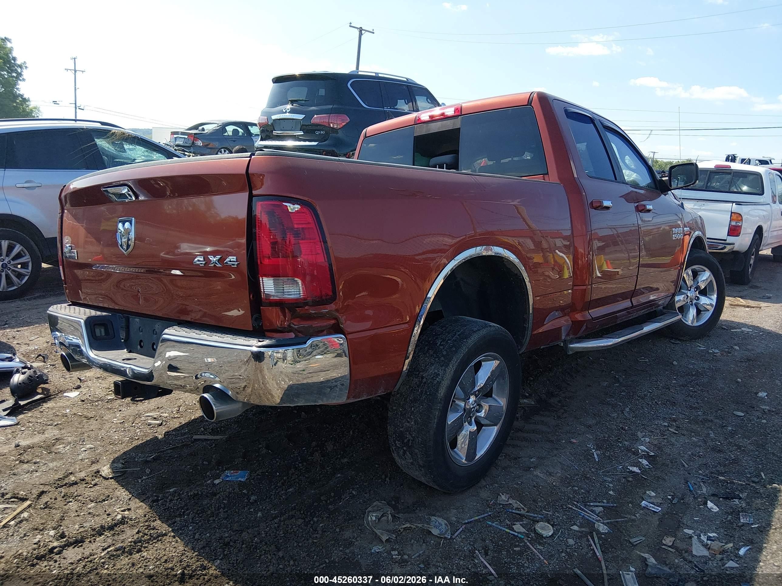 2013 Ram 1500 Big Horn Orange vin: 1C6RR7GT0DS558163