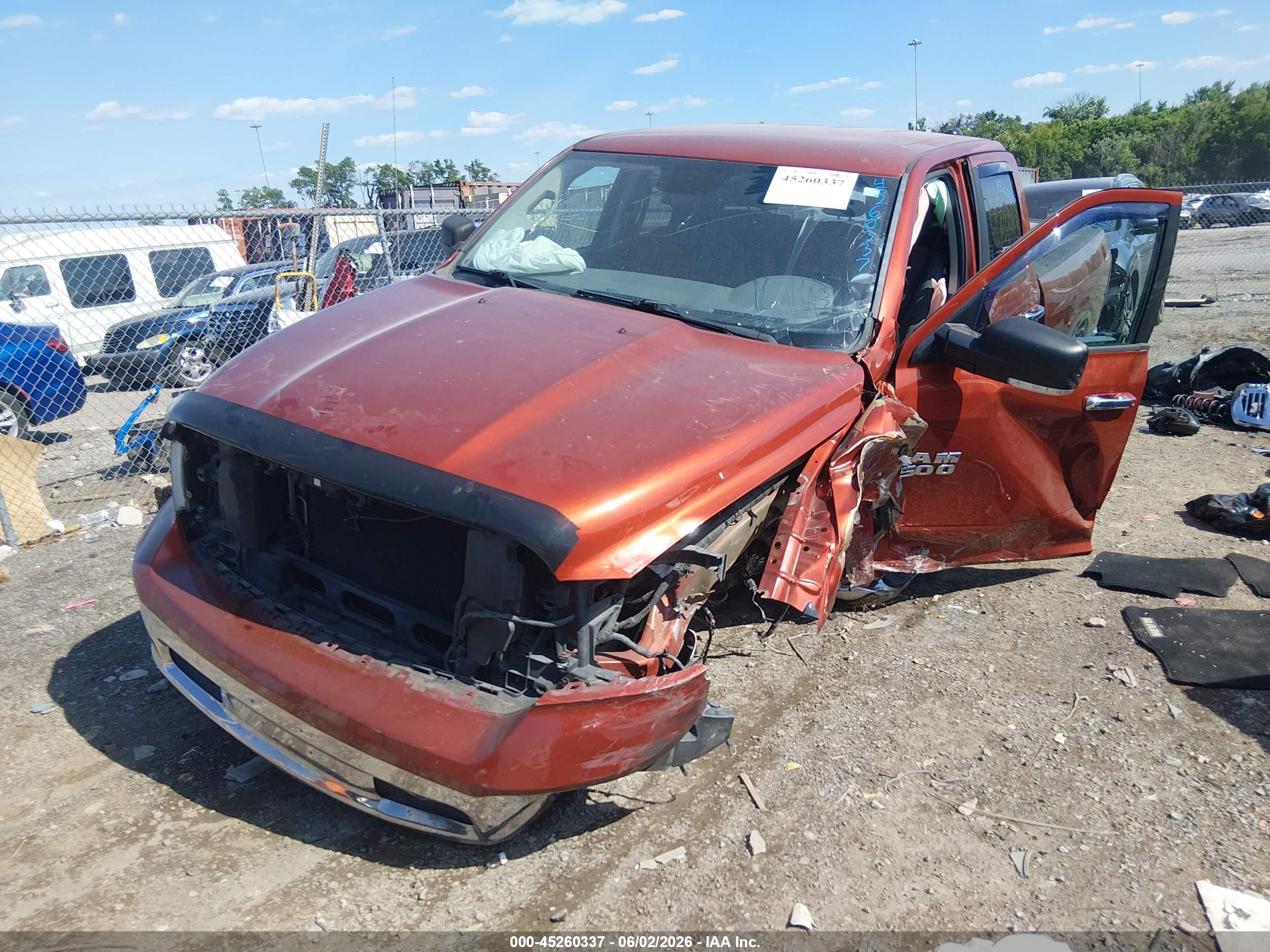 2013 Ram 1500 Big Horn Orange vin: 1C6RR7GT0DS558163