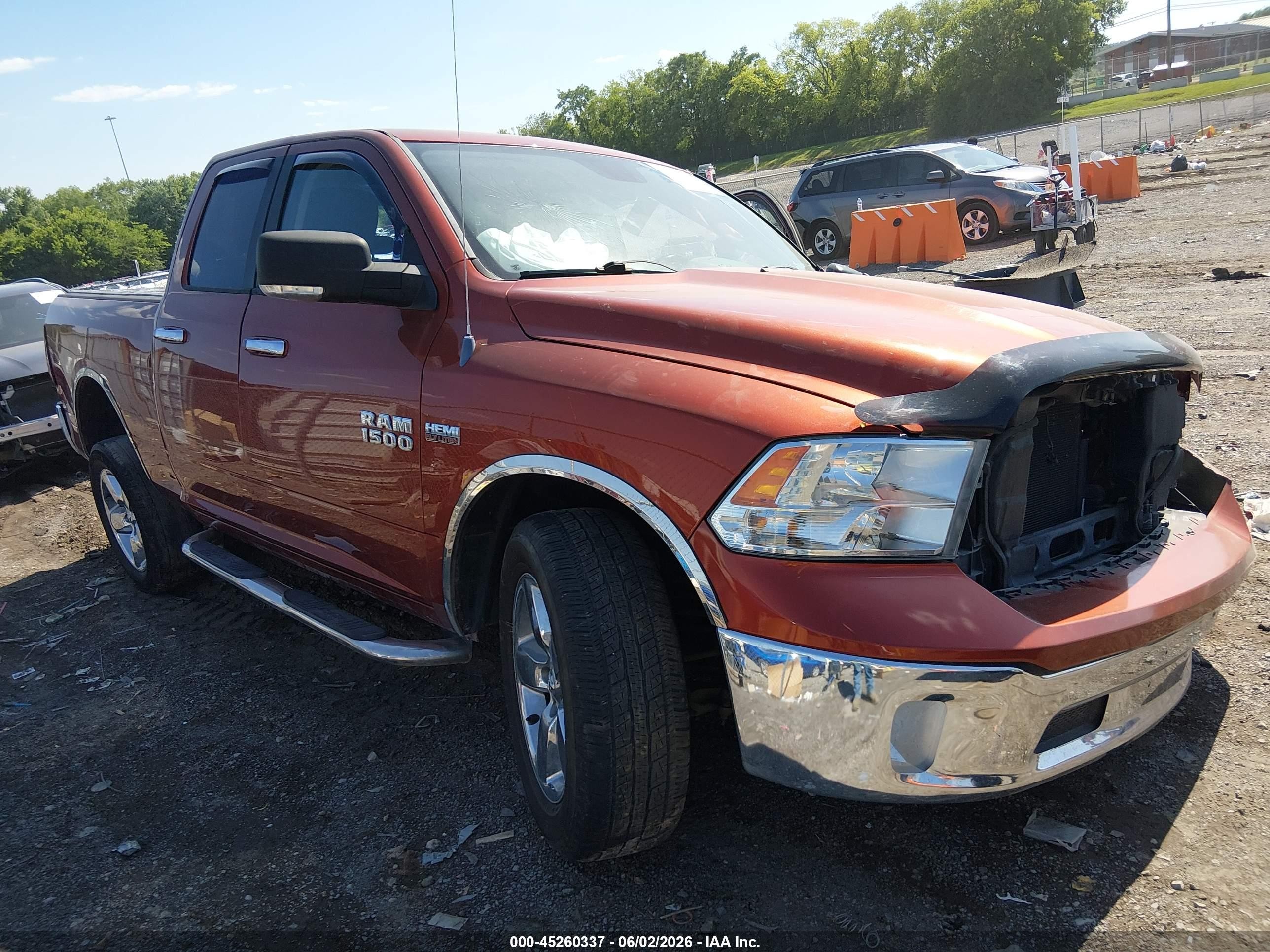 2013 Ram 1500 Big Horn Orange vin: 1C6RR7GT0DS558163