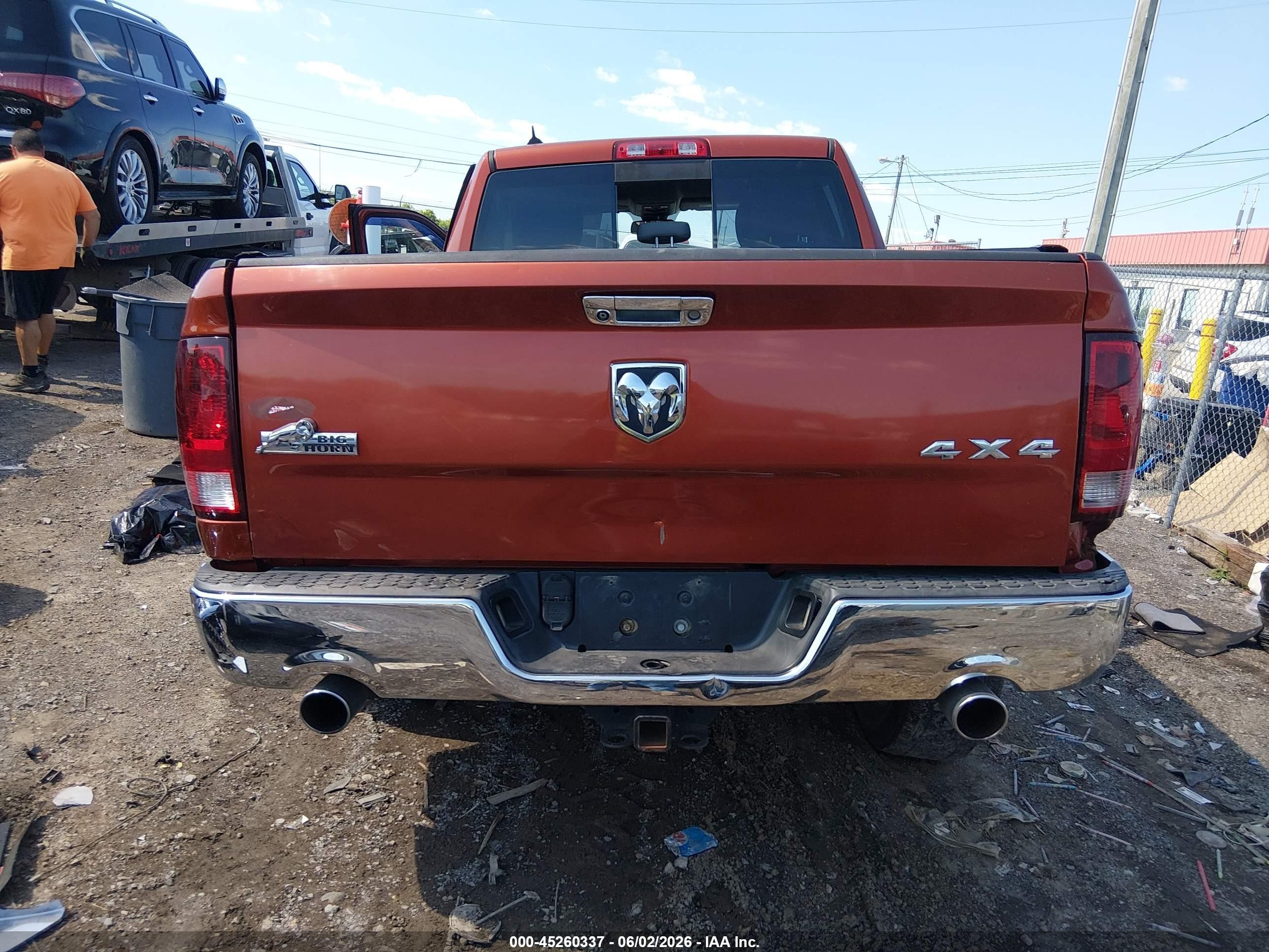 2013 Ram 1500 Big Horn Orange vin: 1C6RR7GT0DS558163