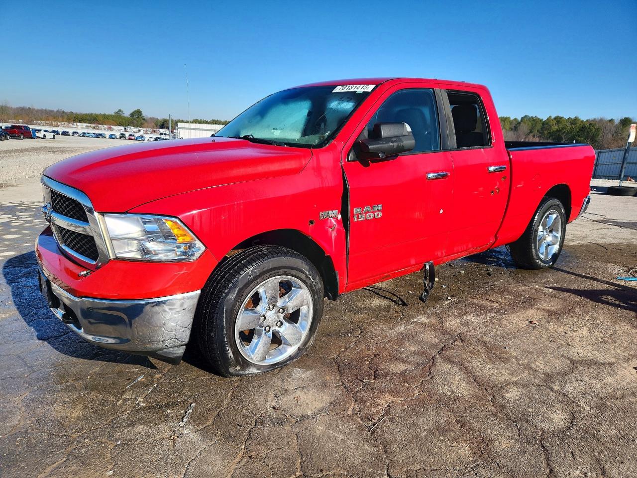 2014 Ram 1500 Slt Red vin: 1C6RR7GT0ES103654