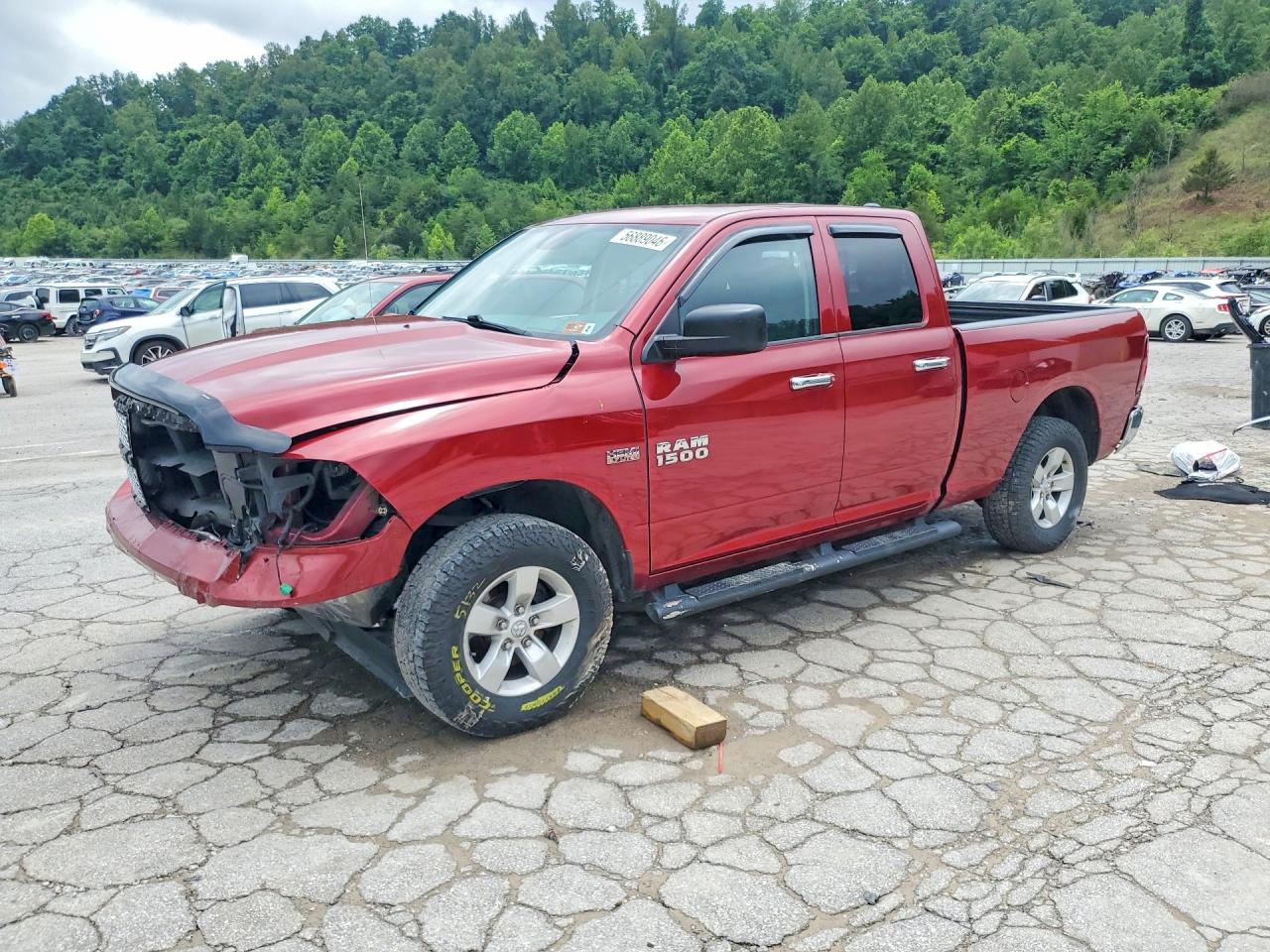 2014 Ram 1500 Slt Темно-бордовый vin: 1C6RR7GT0ES121281