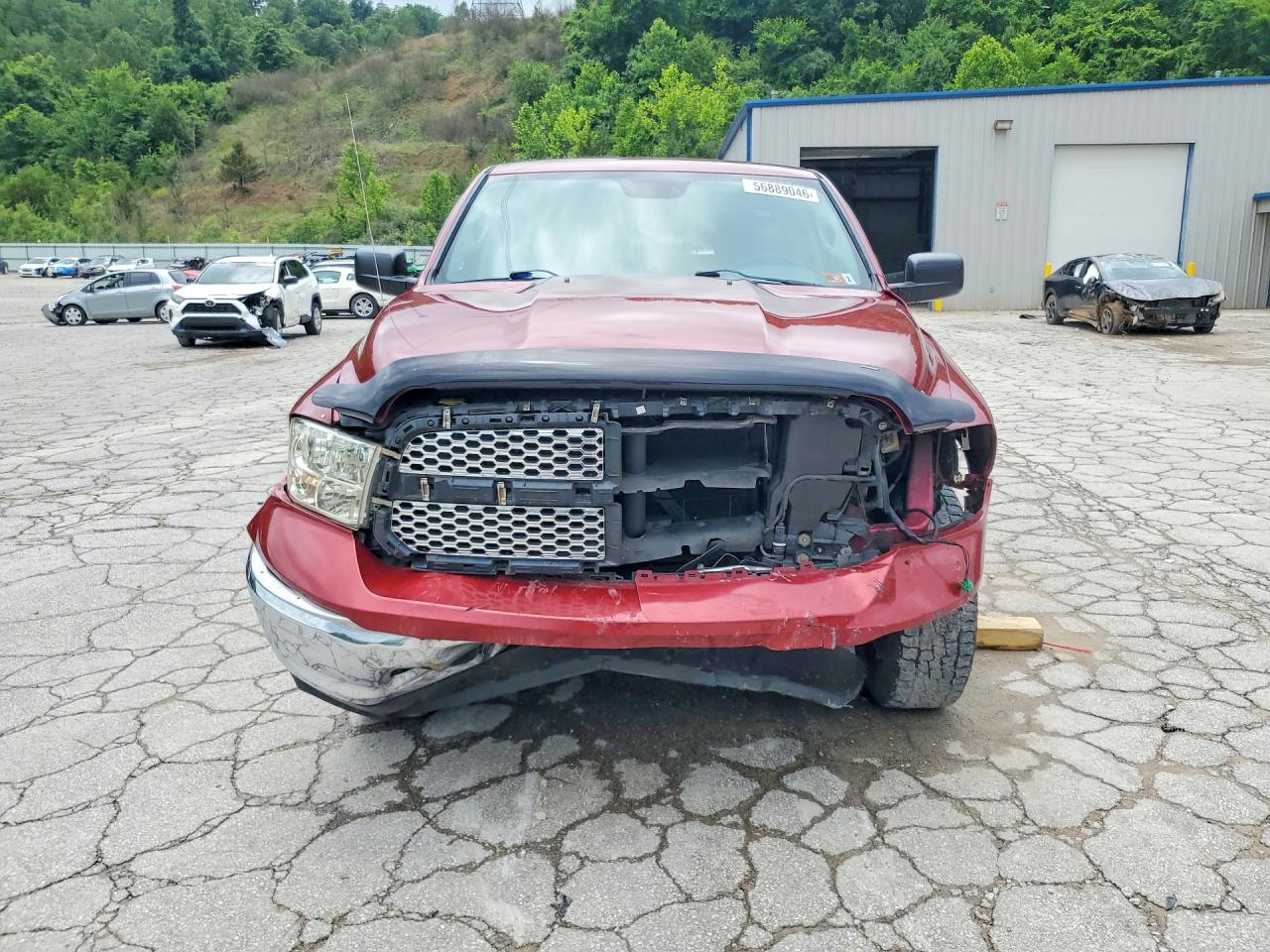 2014 Ram 1500 Slt Maroon vin: 1C6RR7GT0ES121281