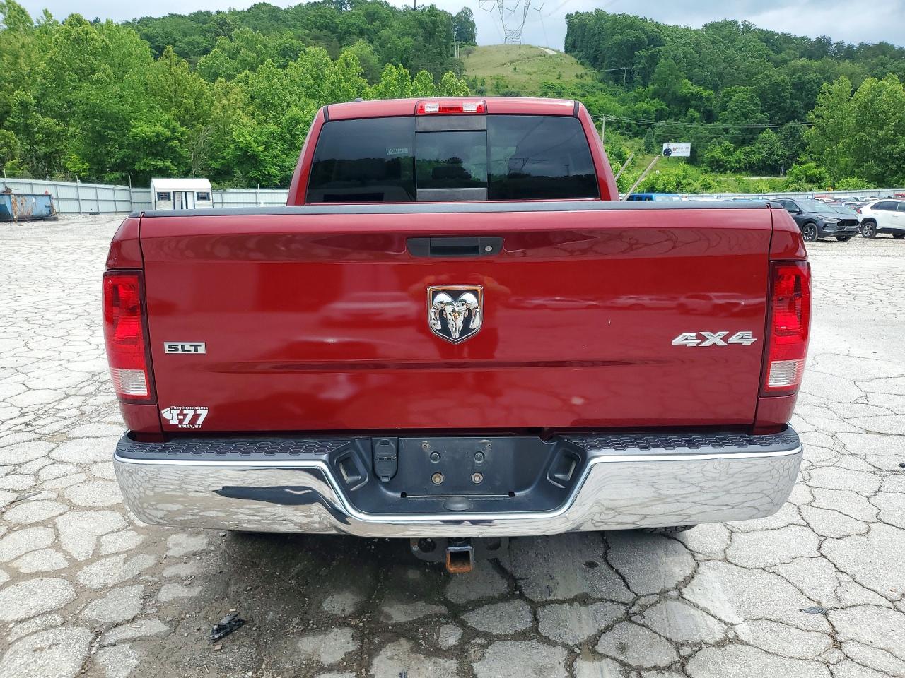 2014 Ram 1500 Slt Maroon vin: 1C6RR7GT0ES121281