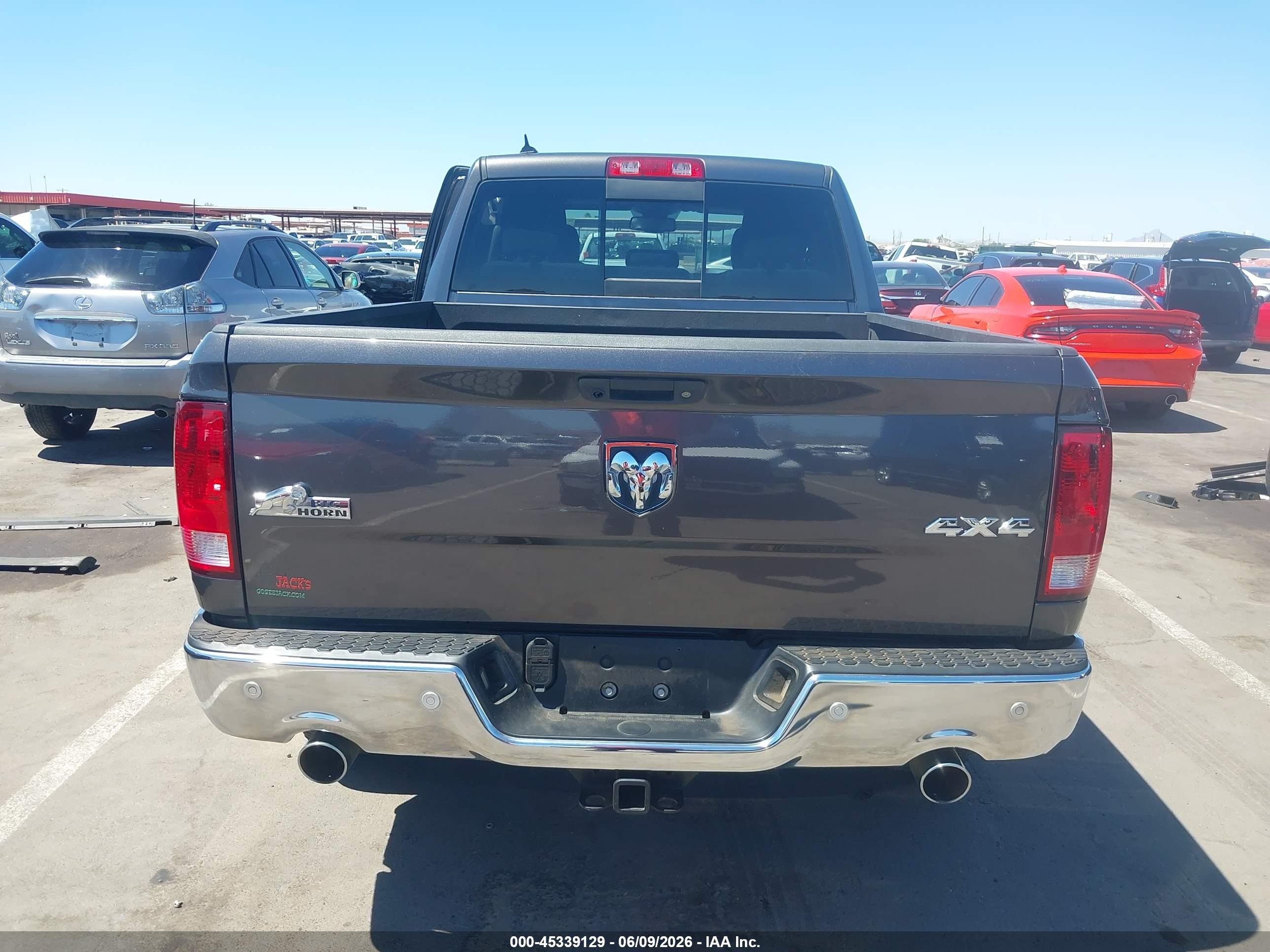 2014 Ram 1500 Big Horn Gray vin: 1C6RR7GT0ES393314
