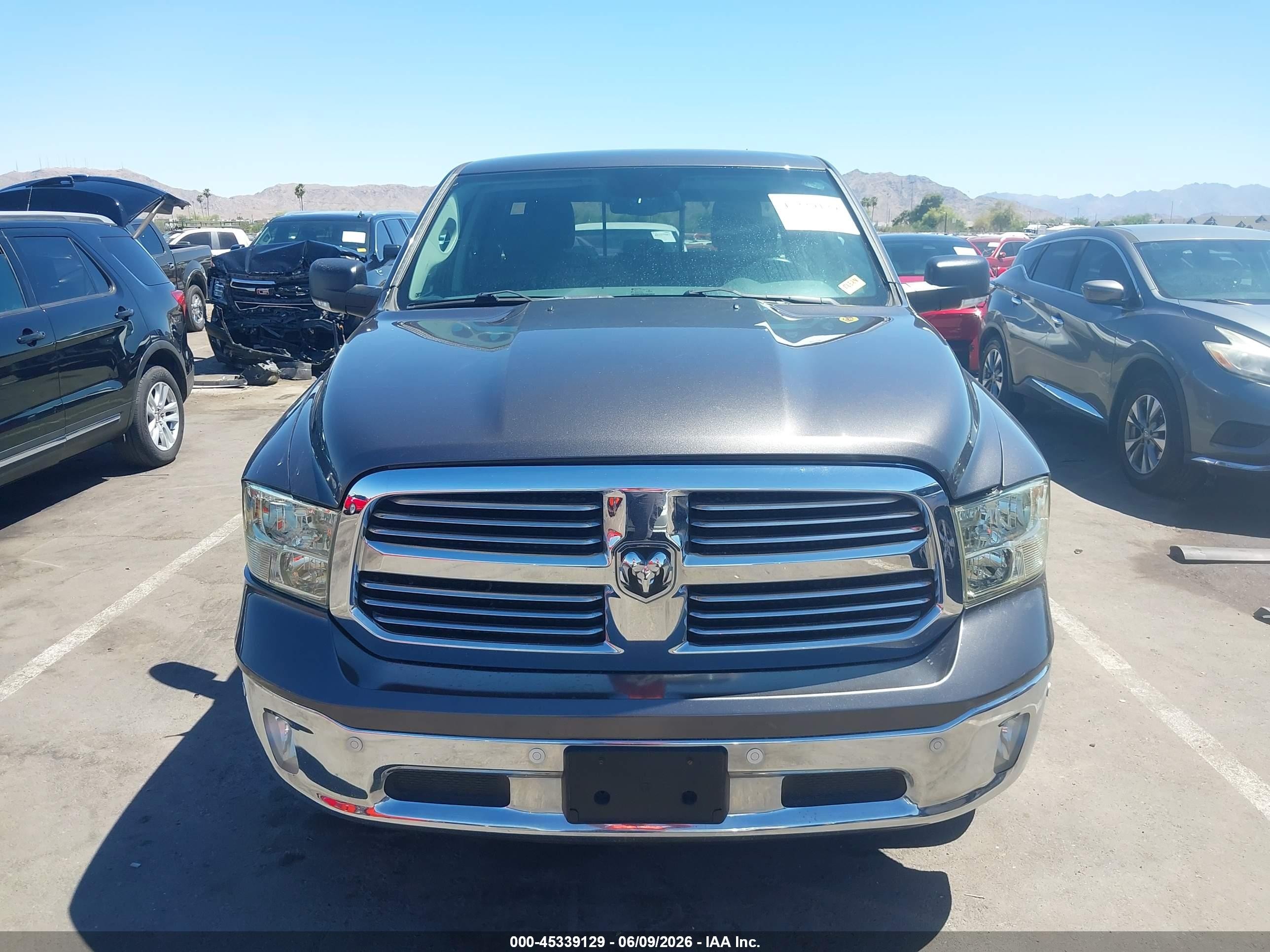 2014 Ram 1500 Big Horn Gray vin: 1C6RR7GT0ES393314