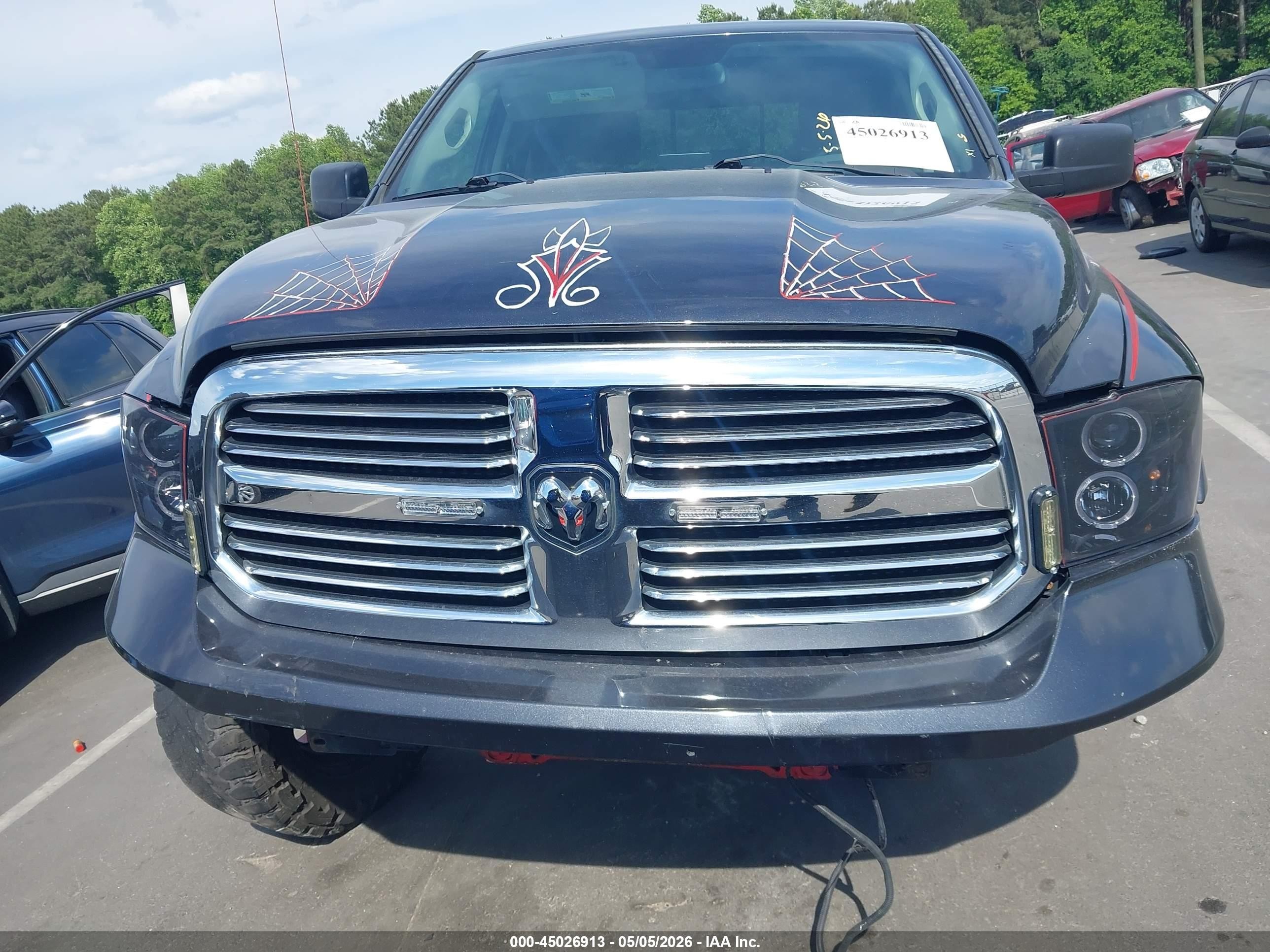 2014 Ram 1500 Big Horn Black vin: 1C6RR7GT0ES409141