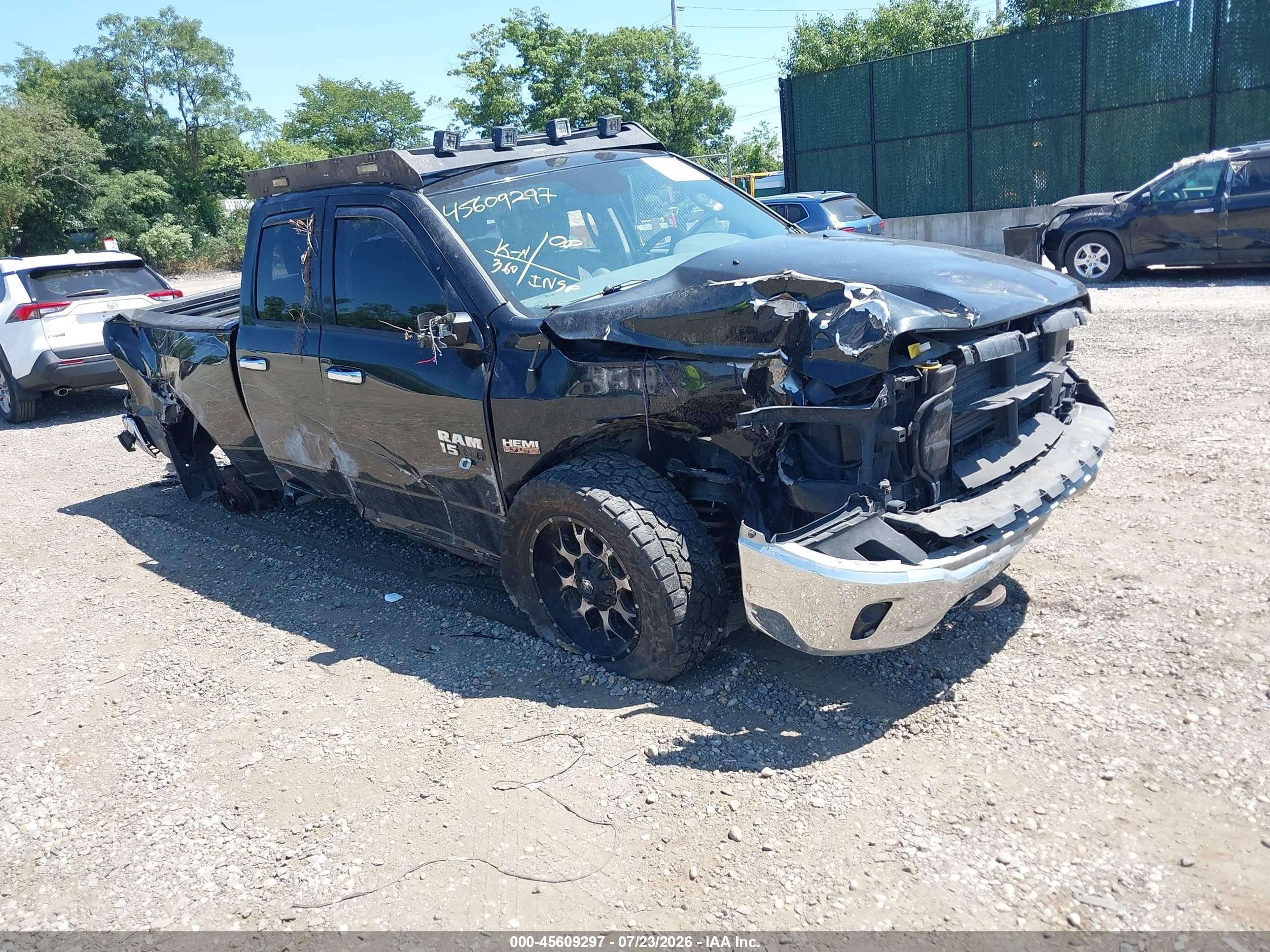2015 Ram 1500 Big Horn Black vin: 1C6RR7GT0FS643328