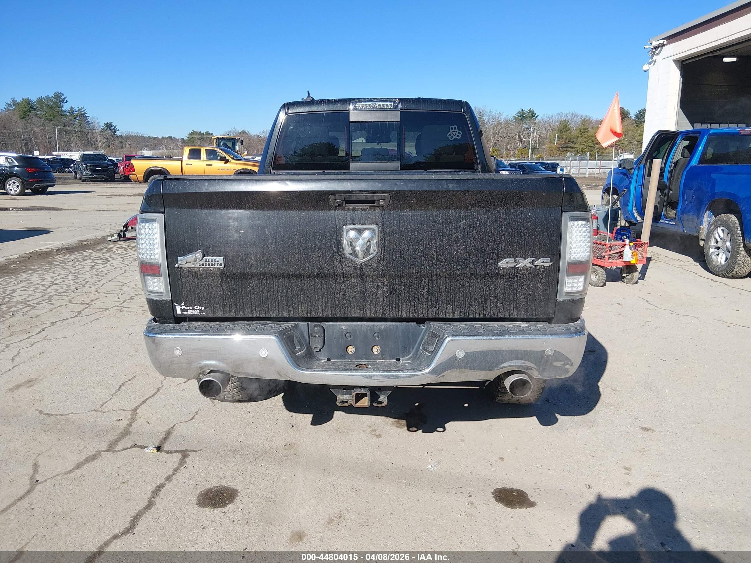 2015 Ram 1500 Big Horn Black vin: 1C6RR7GT0FS720005