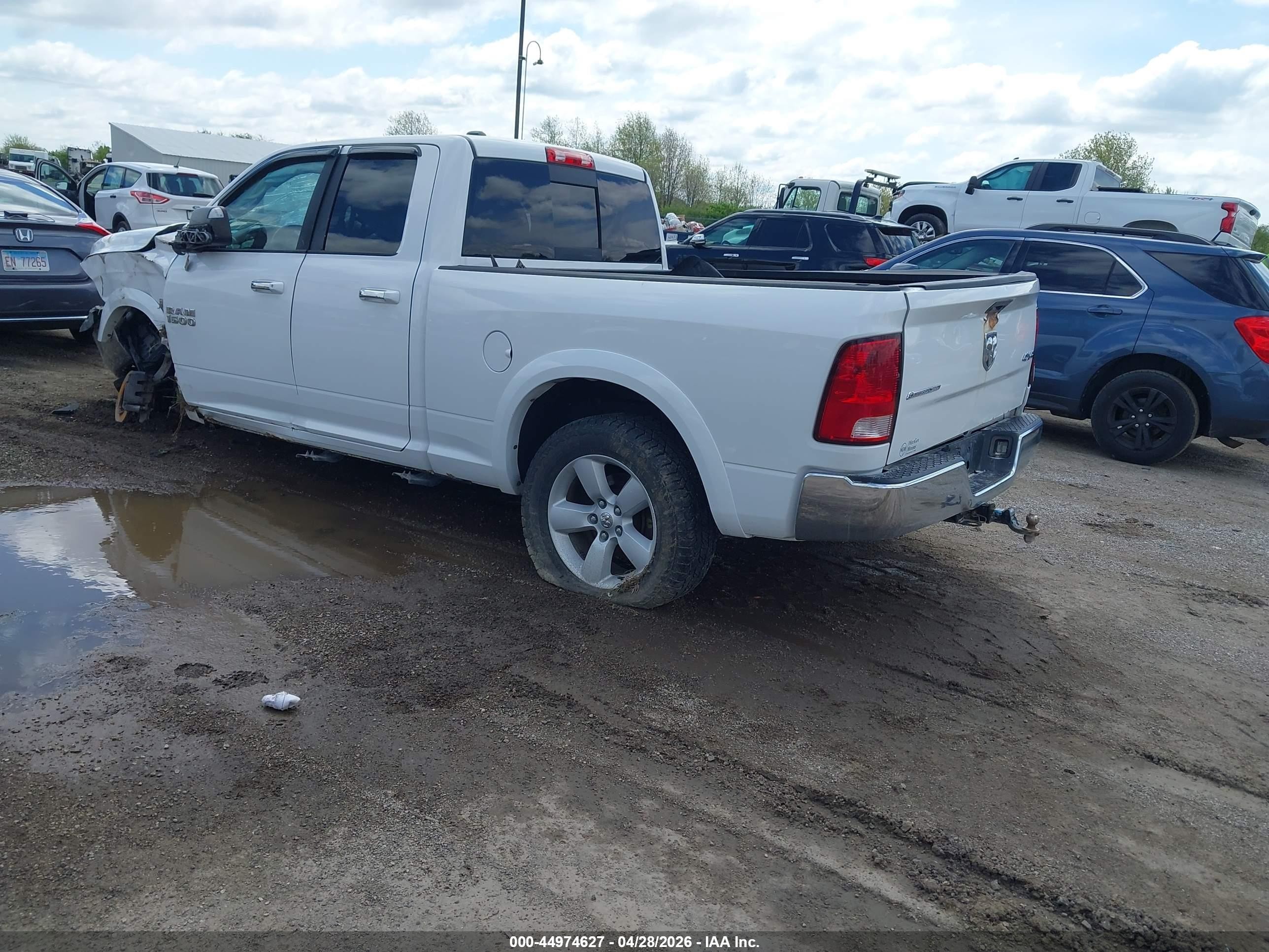 2013 Ram 1500 Slt White vin: 1C6RR7GT1DS517136