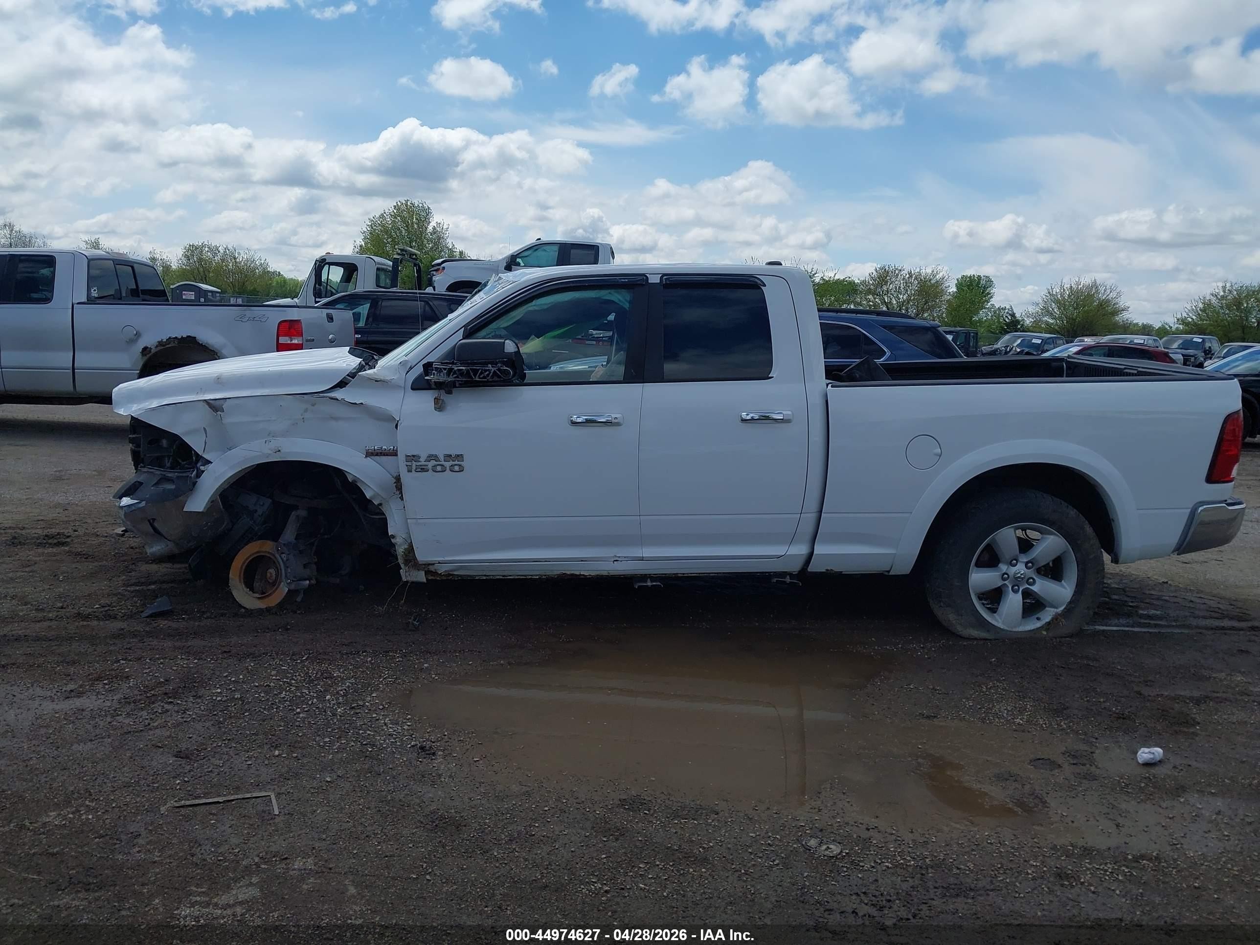 2013 Ram 1500 Slt White vin: 1C6RR7GT1DS517136
