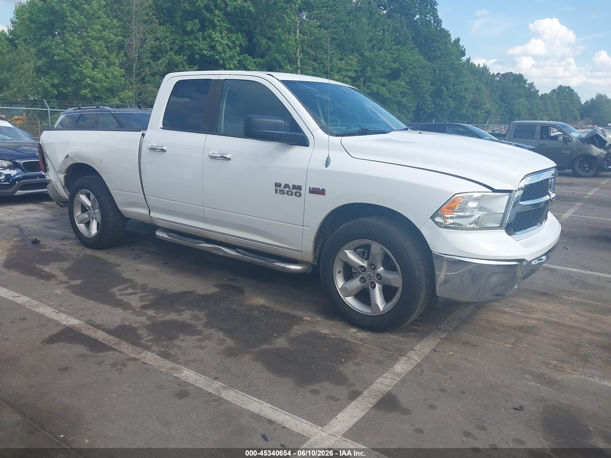 2013 Ram 1500 Slt White vin: 1C6RR7GT1DS566322
