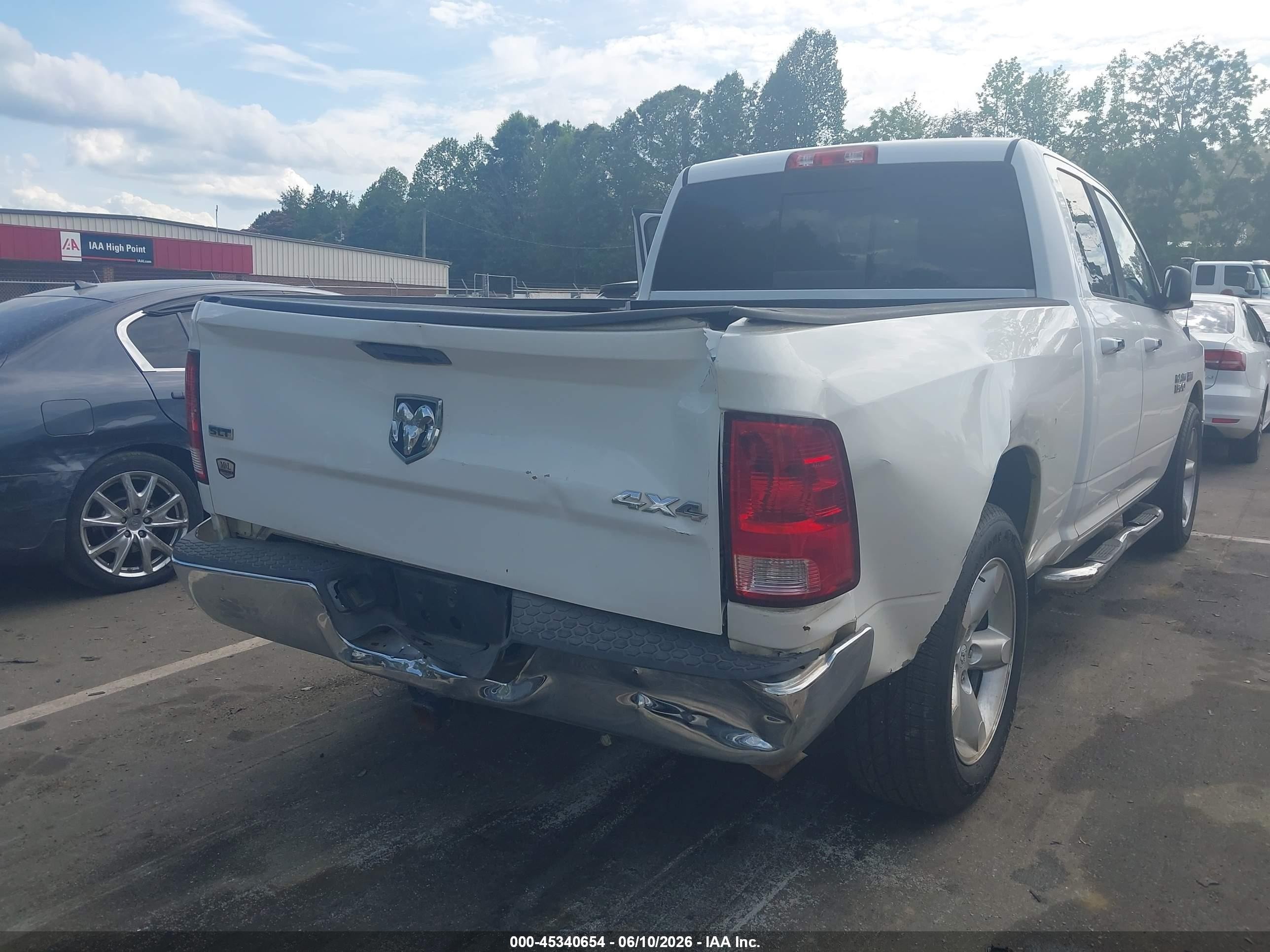 2013 Ram 1500 Slt White vin: 1C6RR7GT1DS566322