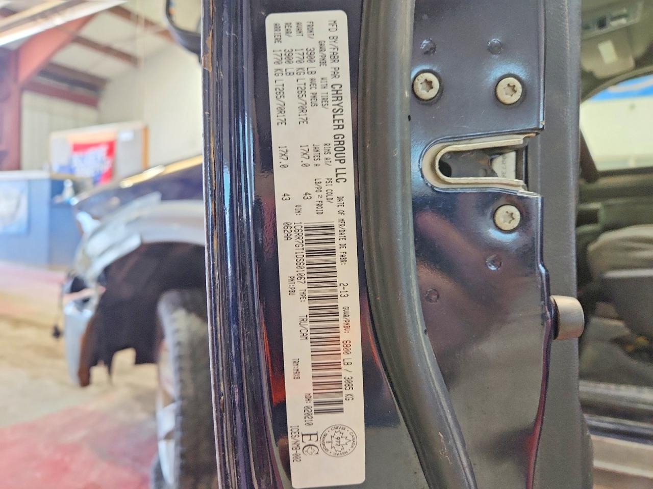2013 Ram 1500 Slt Blue vin: 1C6RR7GT1DS601067