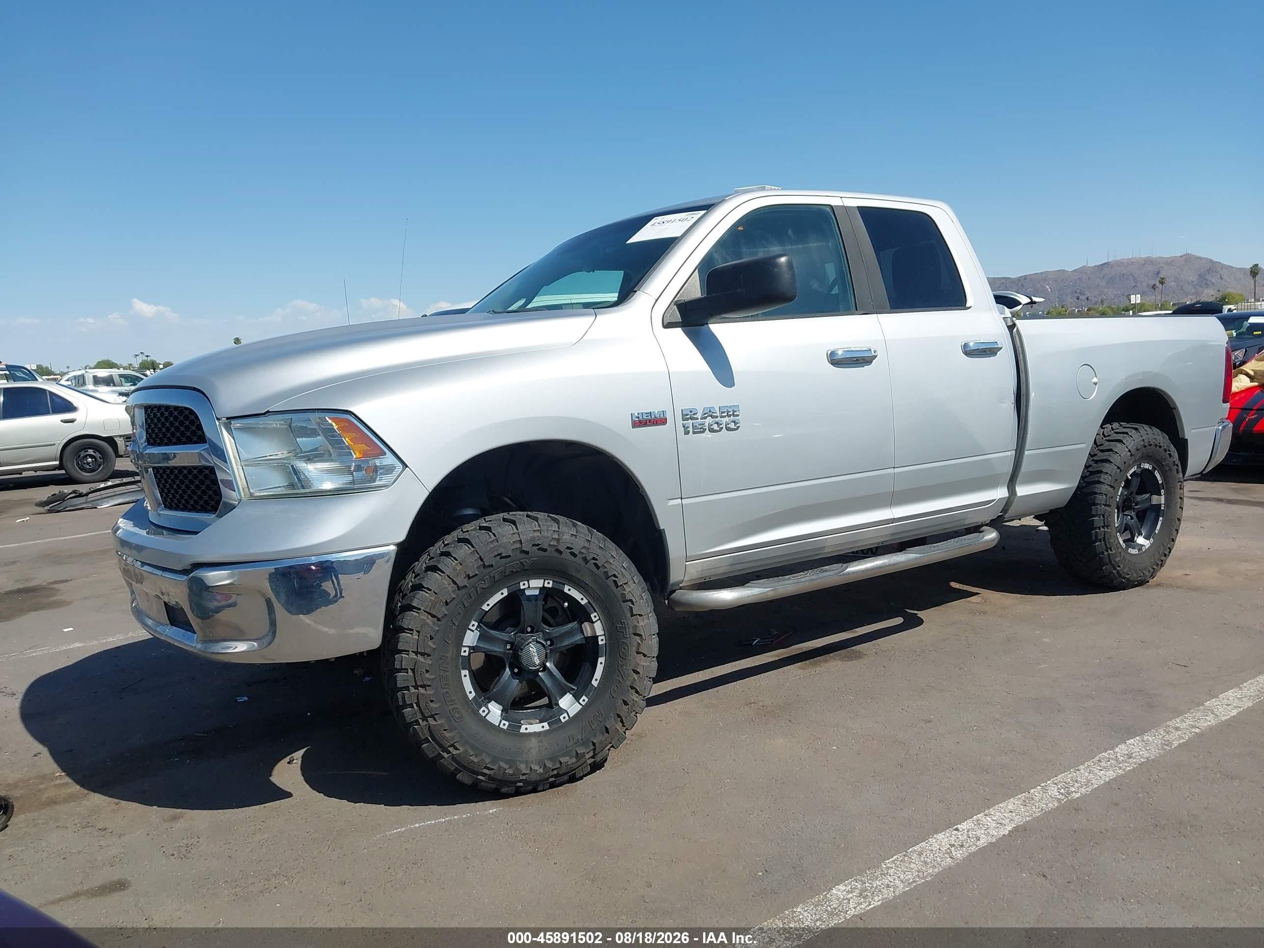 2014 Ram 1500 Slt Silver vin: 1C6RR7GT1ES149946