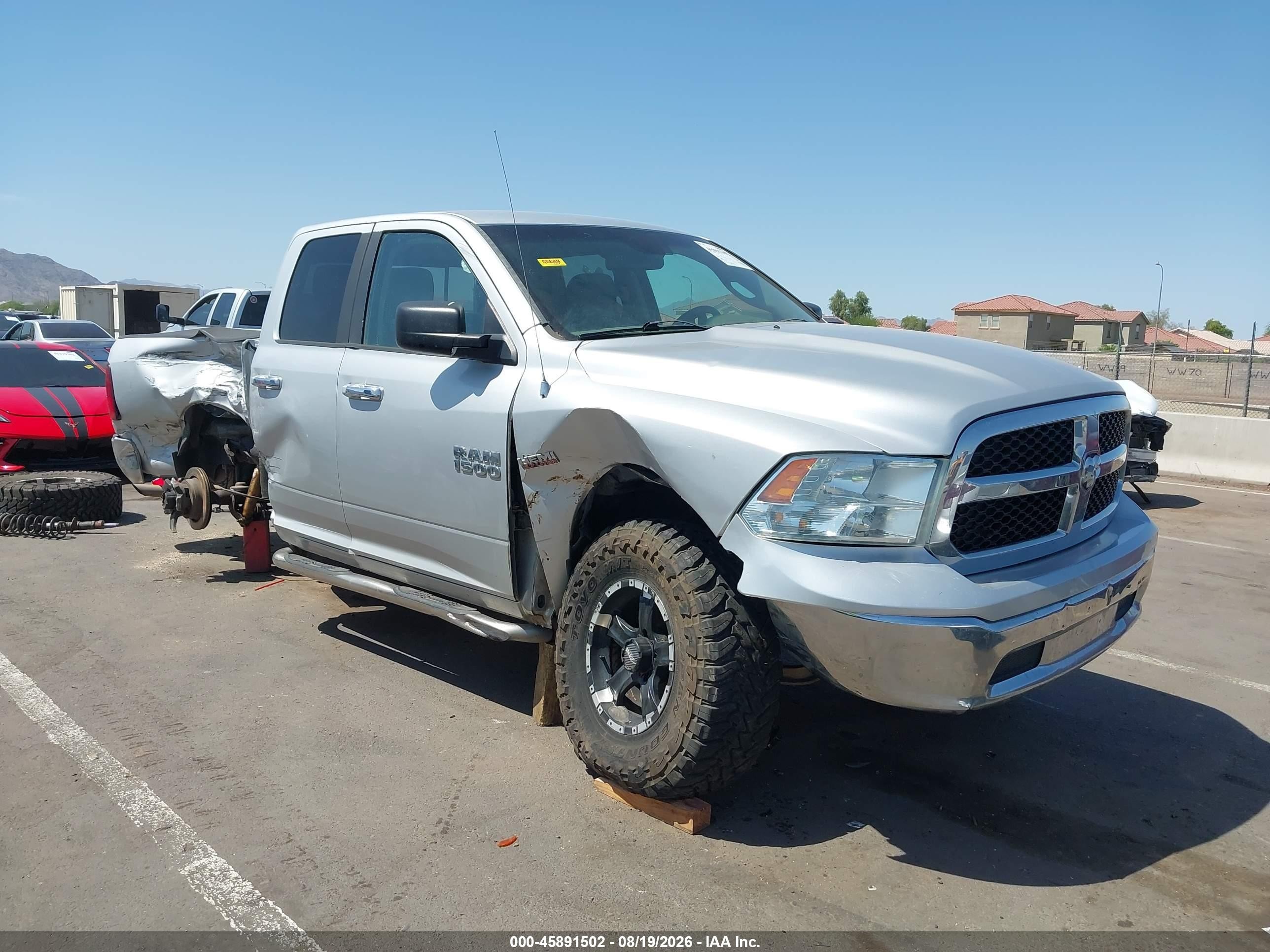 2014 Ram 1500 Slt Silver vin: 1C6RR7GT1ES149946