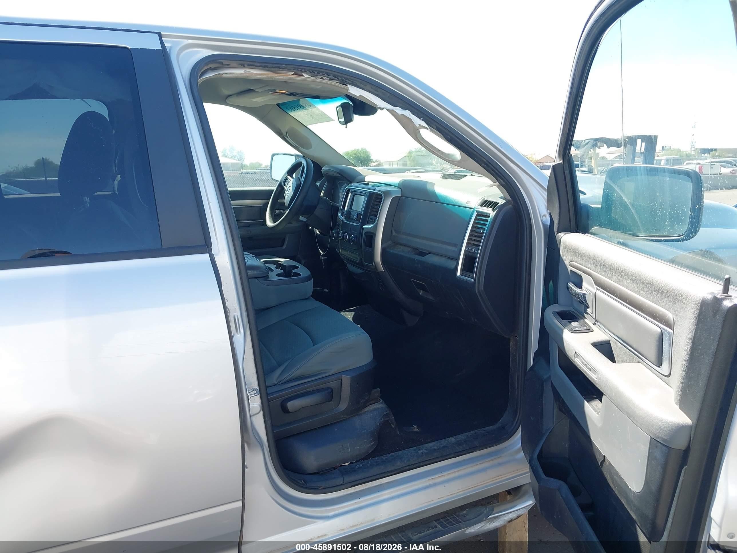 2014 Ram 1500 Slt Silver vin: 1C6RR7GT1ES149946