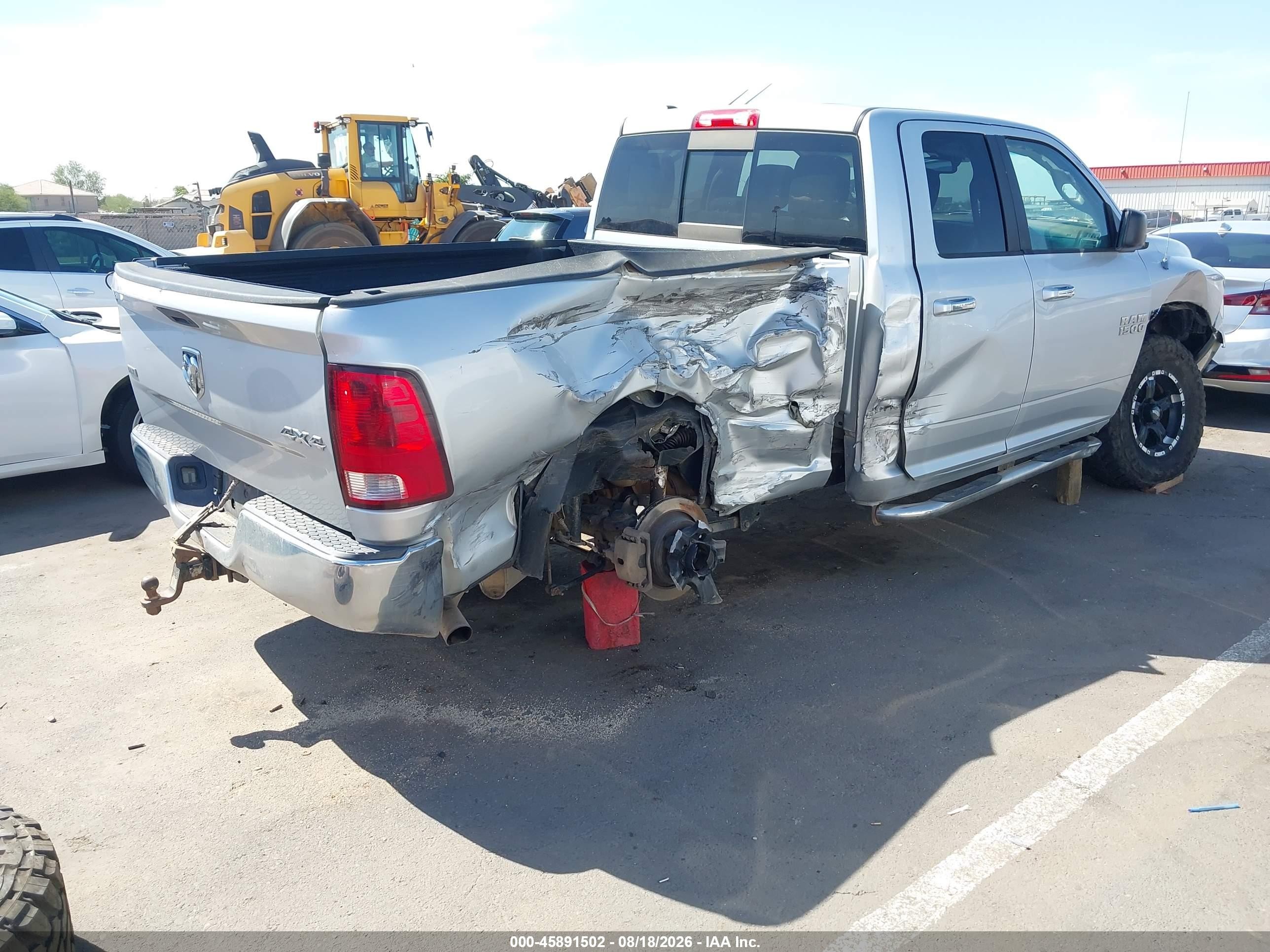 2014 Ram 1500 Slt Silver vin: 1C6RR7GT1ES149946