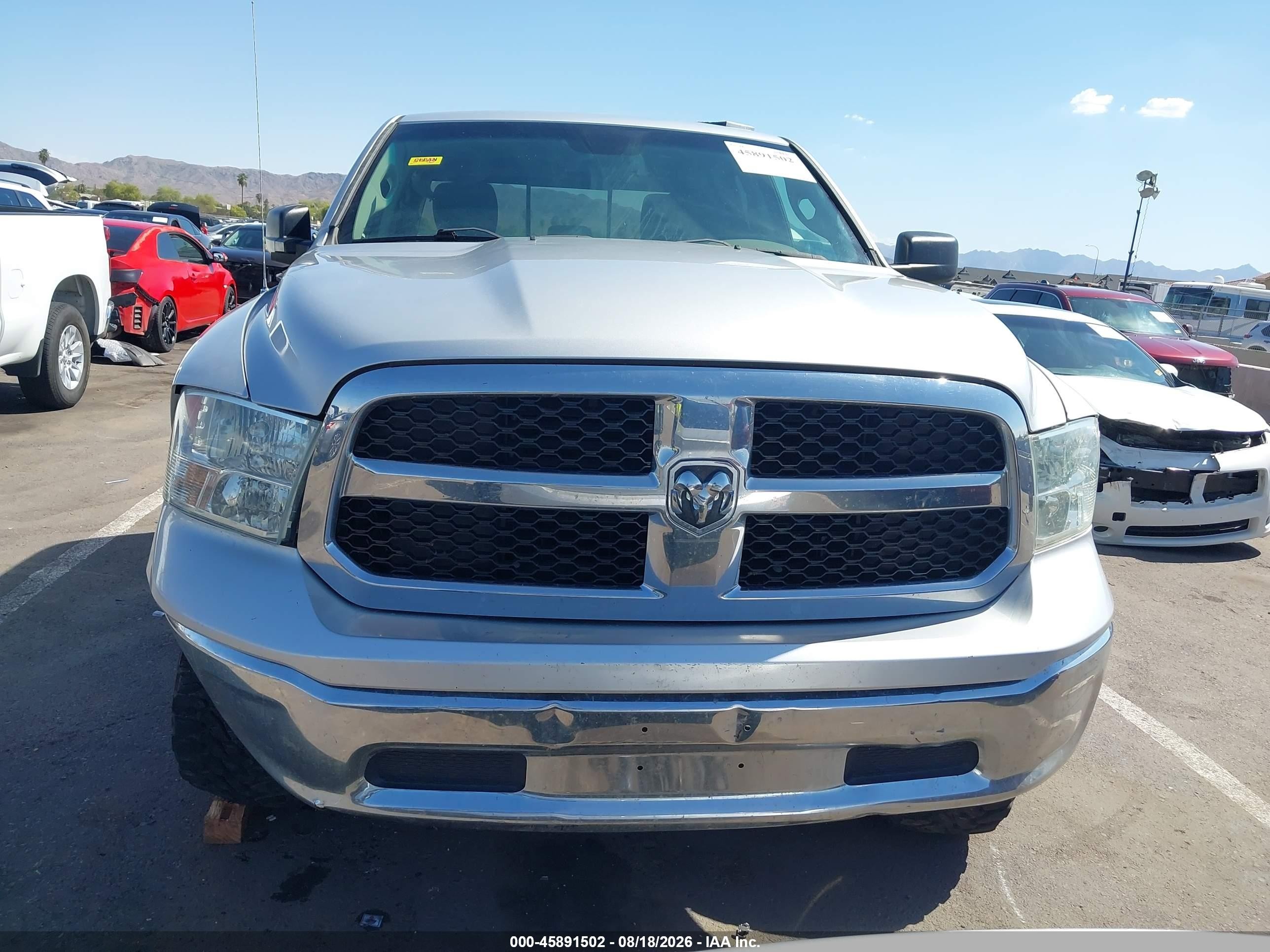 2014 Ram 1500 Slt Silver vin: 1C6RR7GT1ES149946
