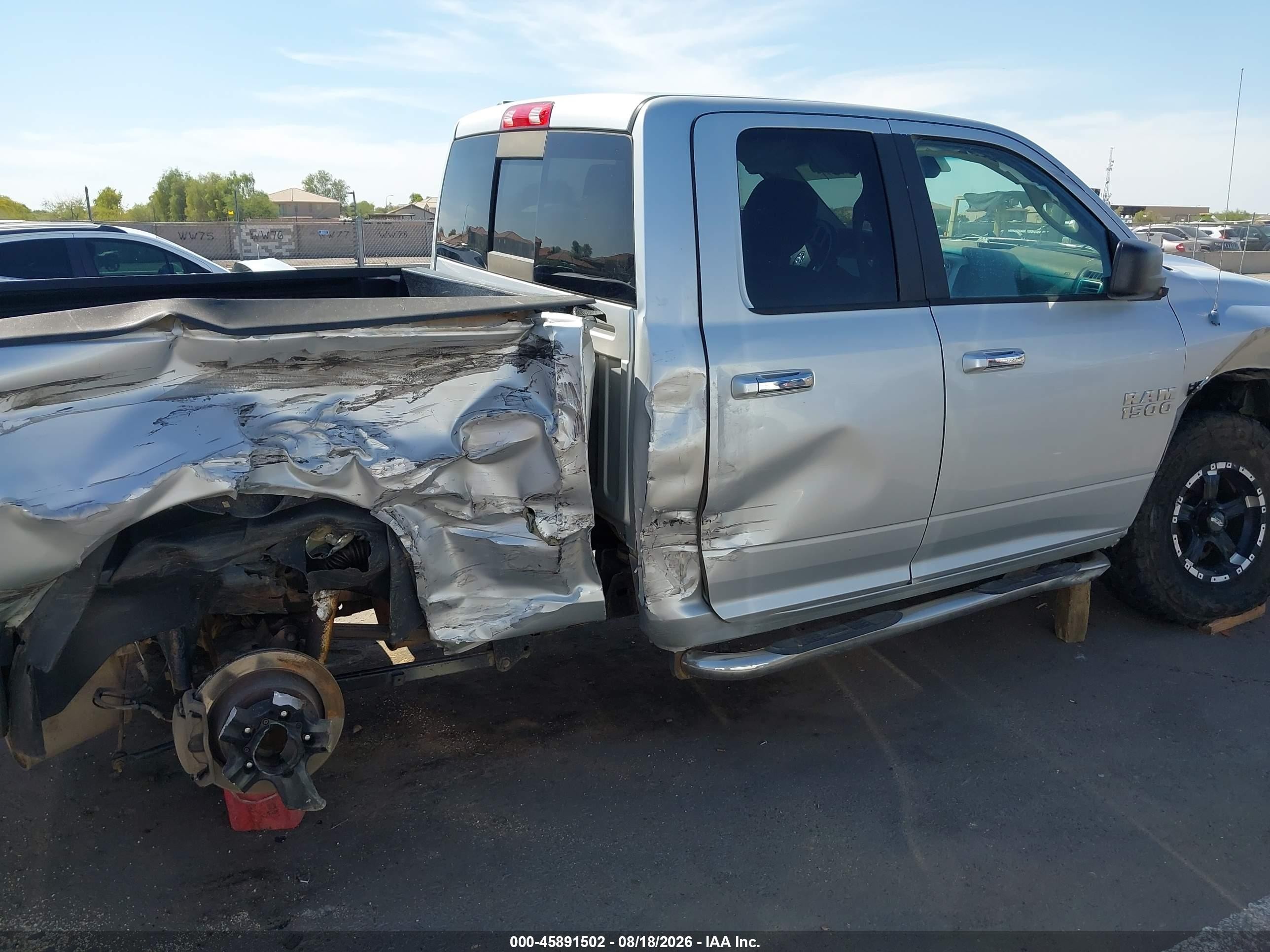 2014 Ram 1500 Slt Silver vin: 1C6RR7GT1ES149946