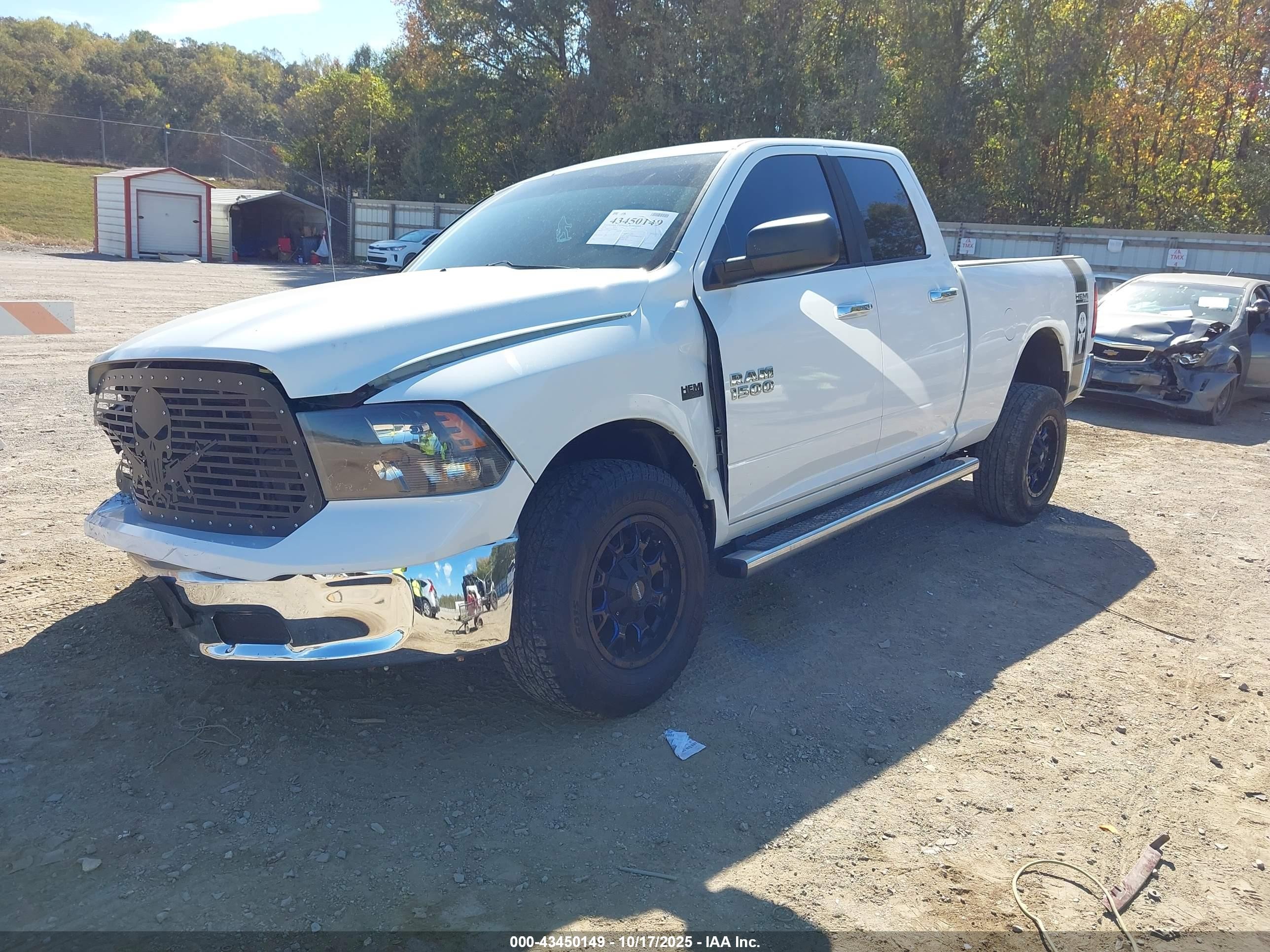 2014 Ram 1500 Slt White vin: 1C6RR7GT1ES168562