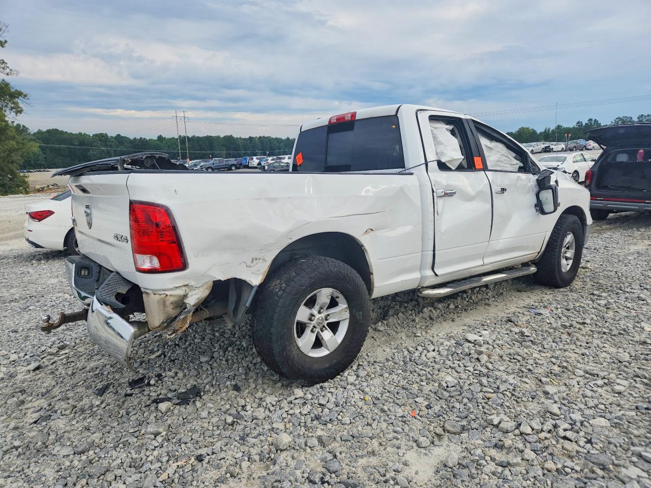 2014 Ram 1500 Slt White vin: 1C6RR7GT1ES307444