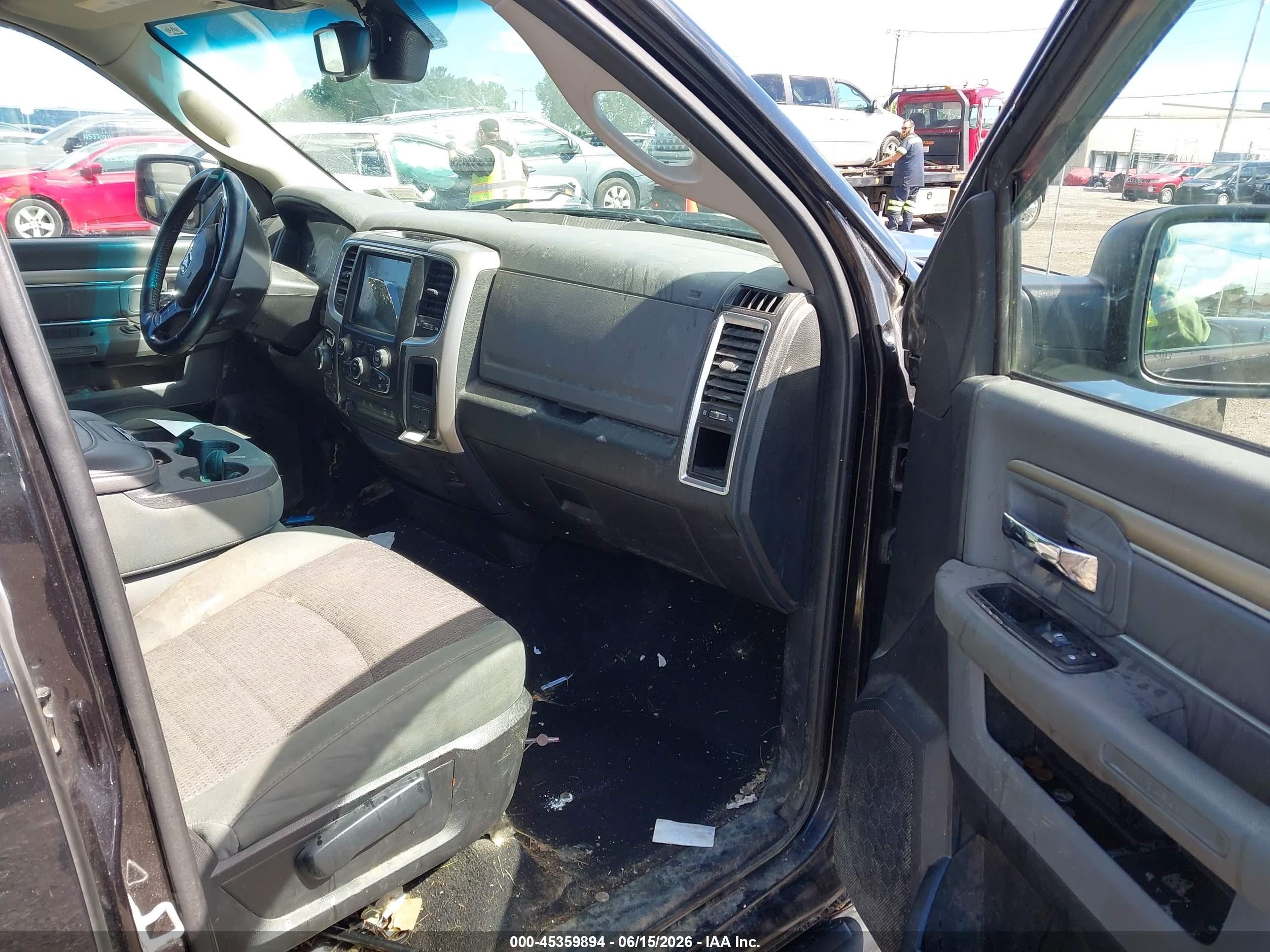 2015 Ram 1500 Outdoorsman Black vin: 1C6RR7GT1FS628403