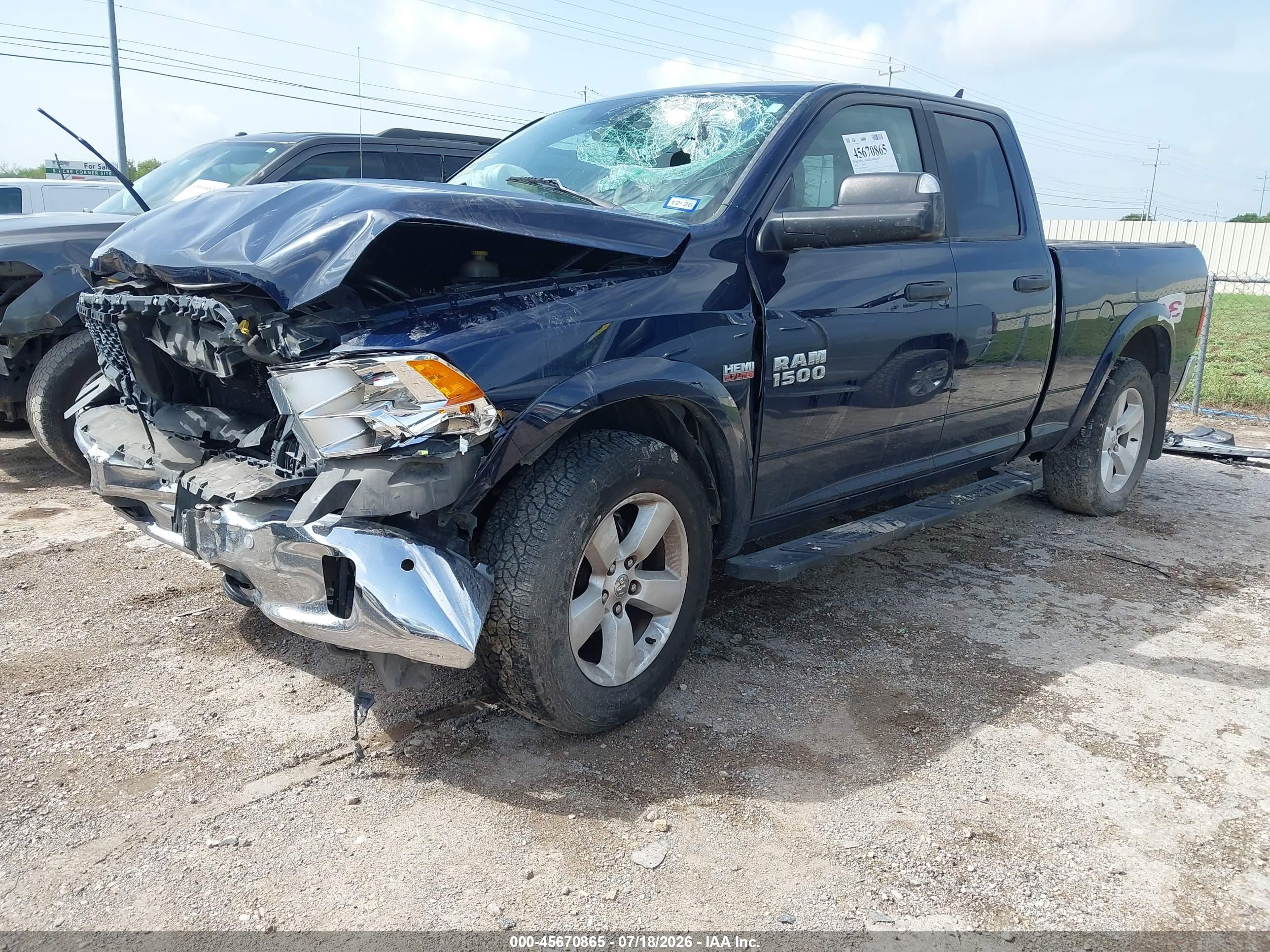 2015 Ram 1500 Outdoorsman Blue vin: 1C6RR7GT1FS657108