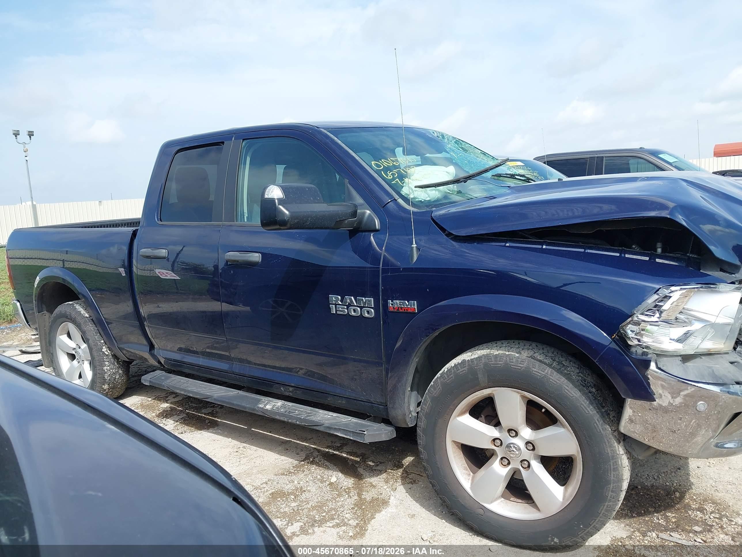 2015 Ram 1500 Outdoorsman Blue vin: 1C6RR7GT1FS657108