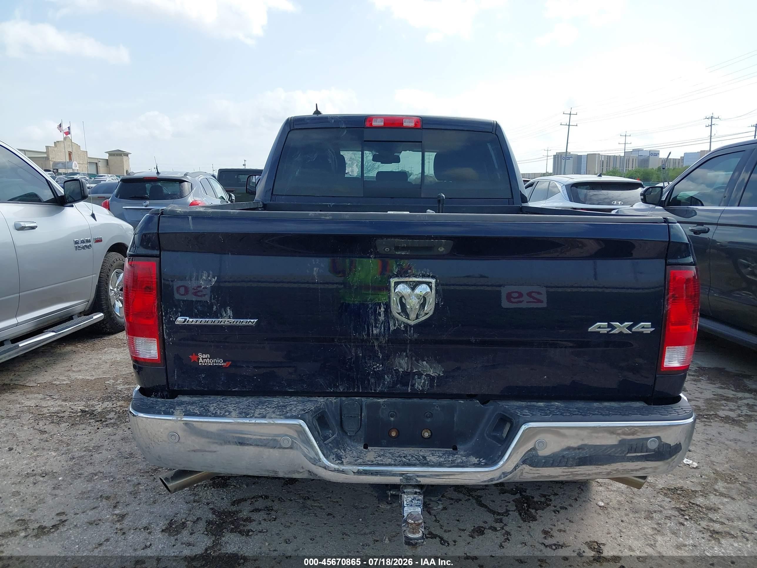 2015 Ram 1500 Outdoorsman Blue vin: 1C6RR7GT1FS657108
