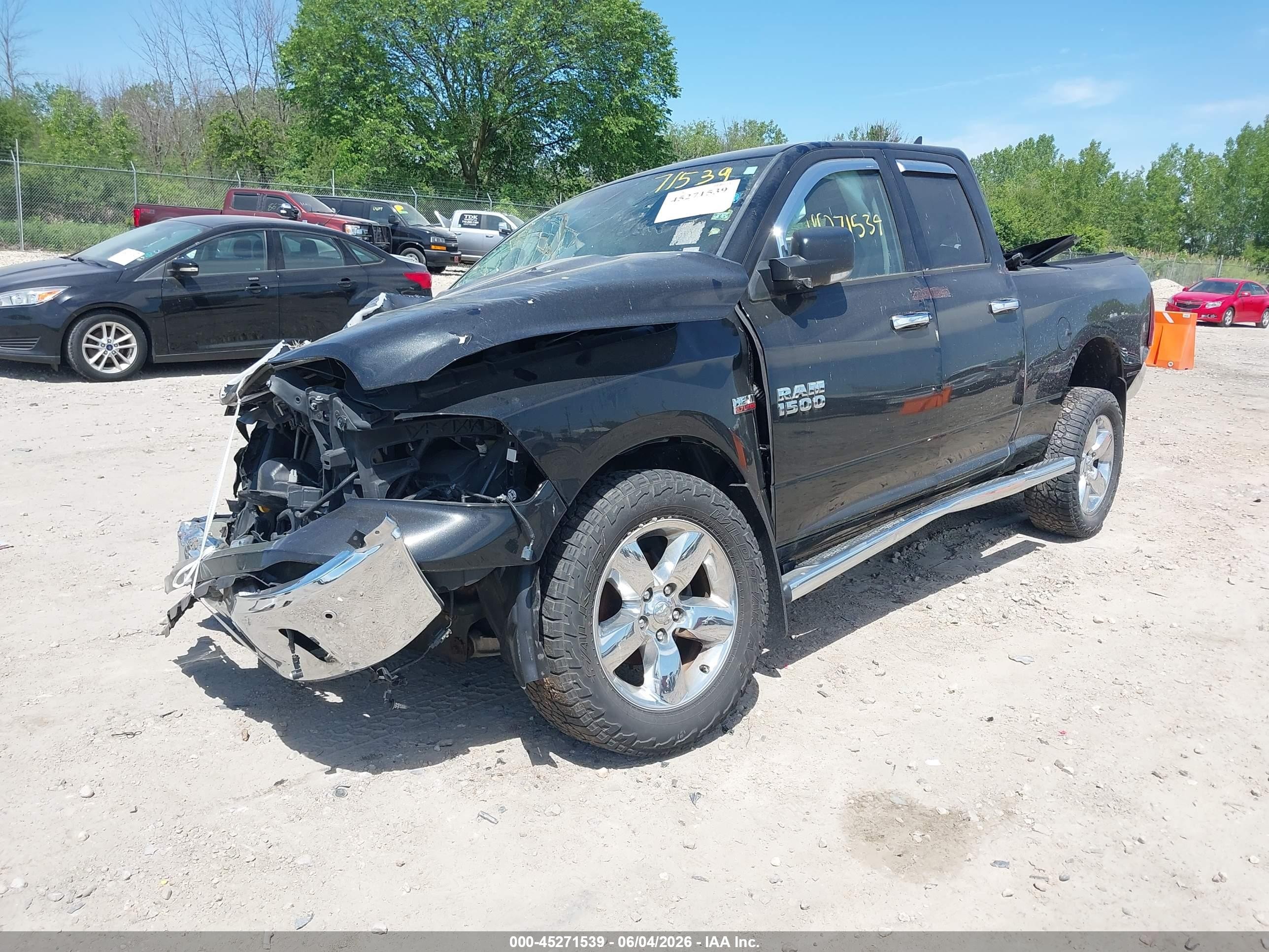 2017 Ram 1500 Big Horn  4x4 6'4 Box Gray vin: 1C6RR7GT1HS770253