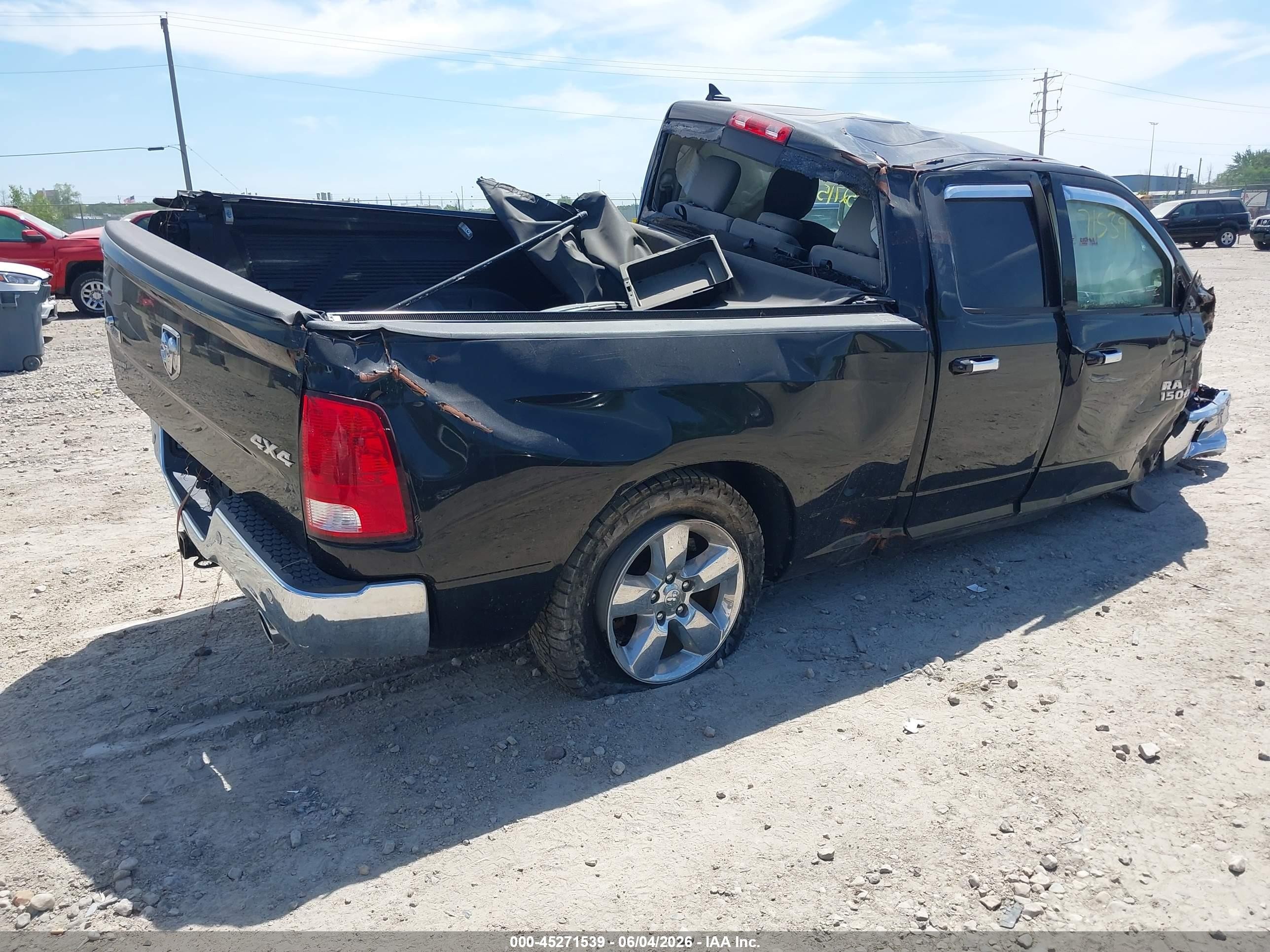 2017 Ram 1500 Big Horn  4x4 6'4 Box Gray vin: 1C6RR7GT1HS770253