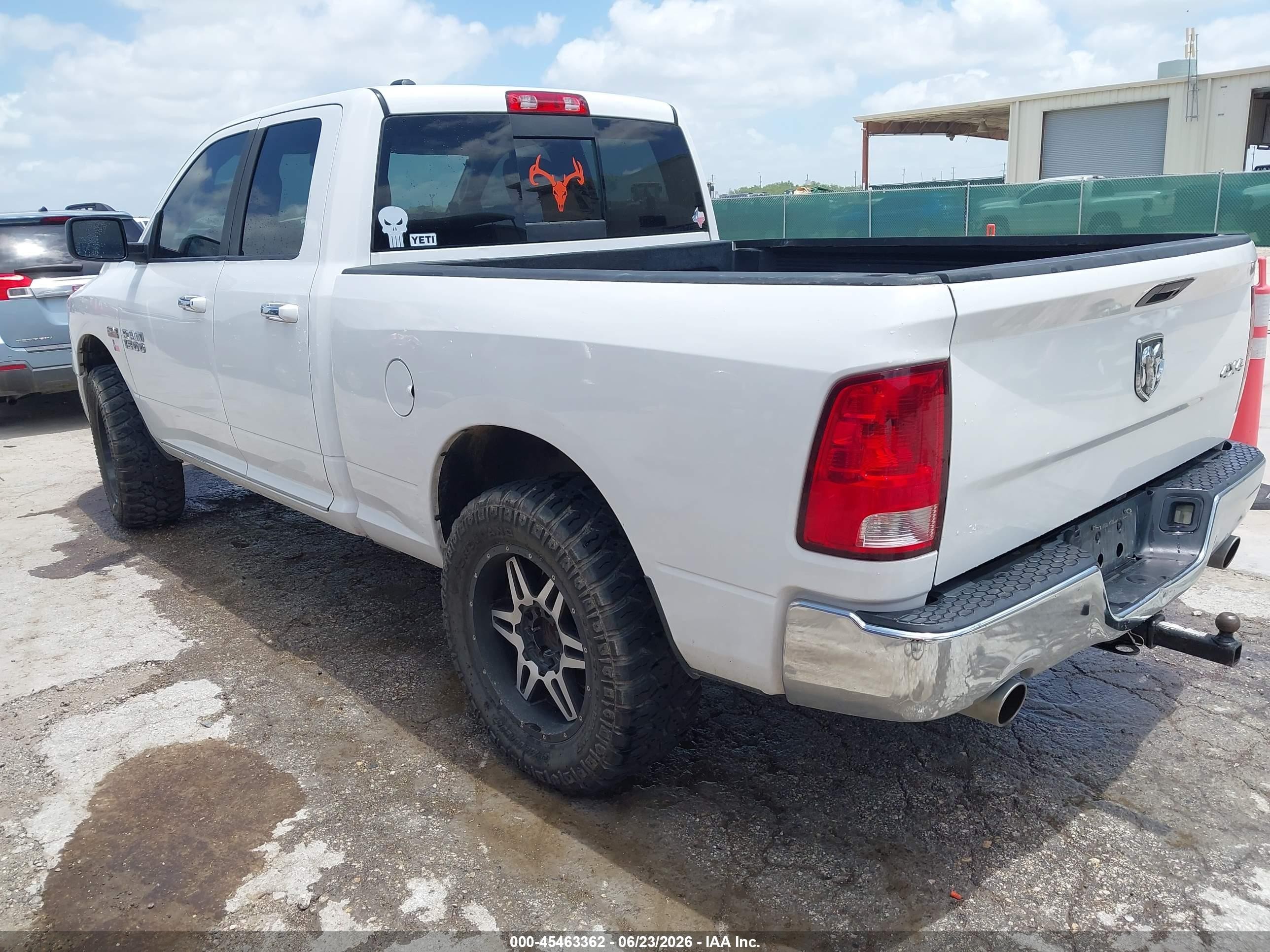 2014 Ram 1500 Big Horn White vin: 1C6RR7GT3ES223982