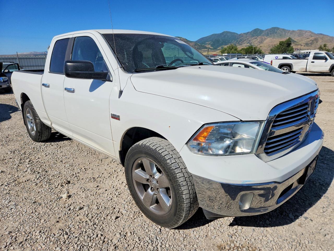 2014 Ram 1500 Slt White vin: 1C6RR7GT3ES323306