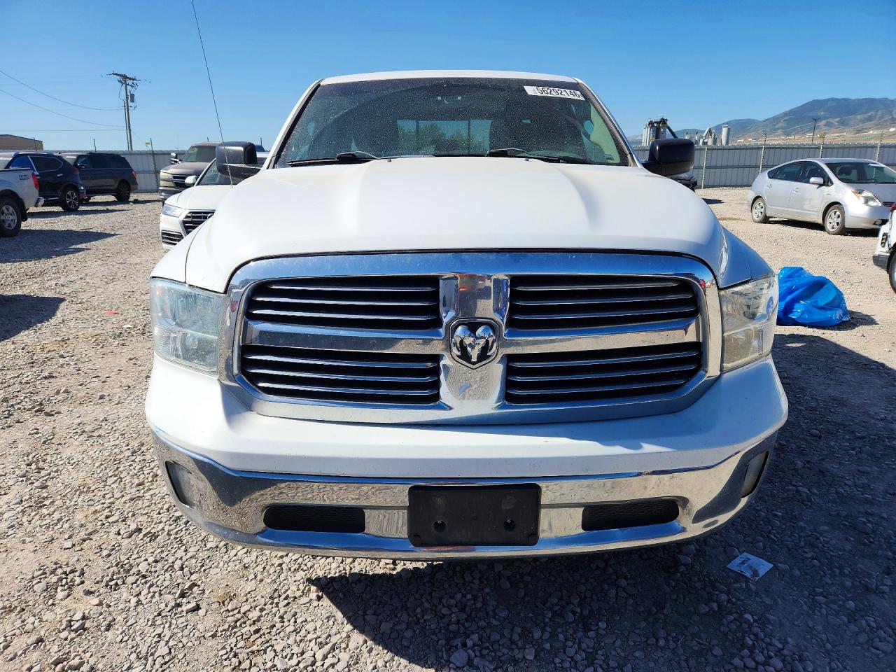 2014 Ram 1500 Slt White vin: 1C6RR7GT3ES323306