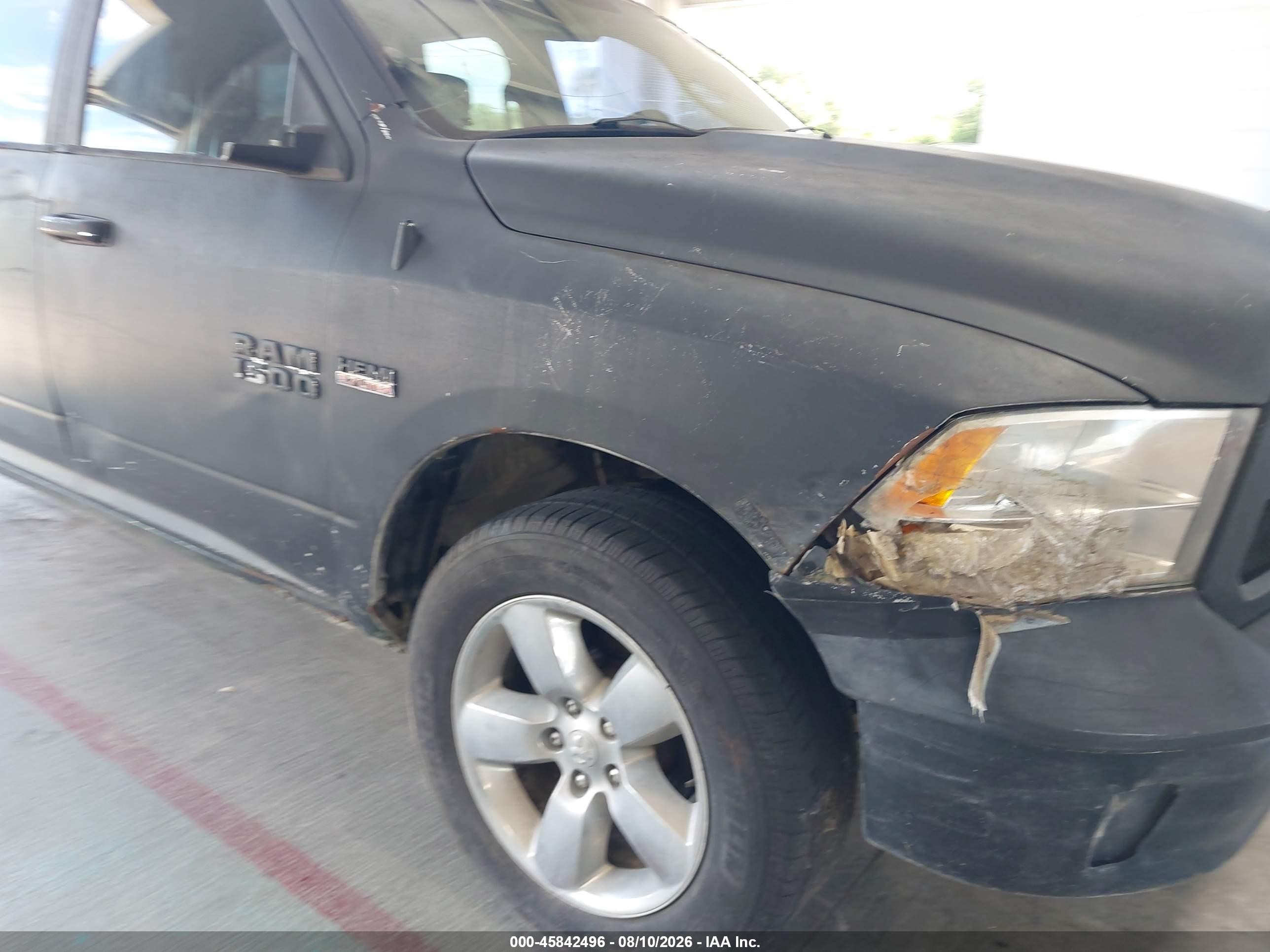 2014 Ram 1500 Big Horn Black vin: 1C6RR7GT3ES479314