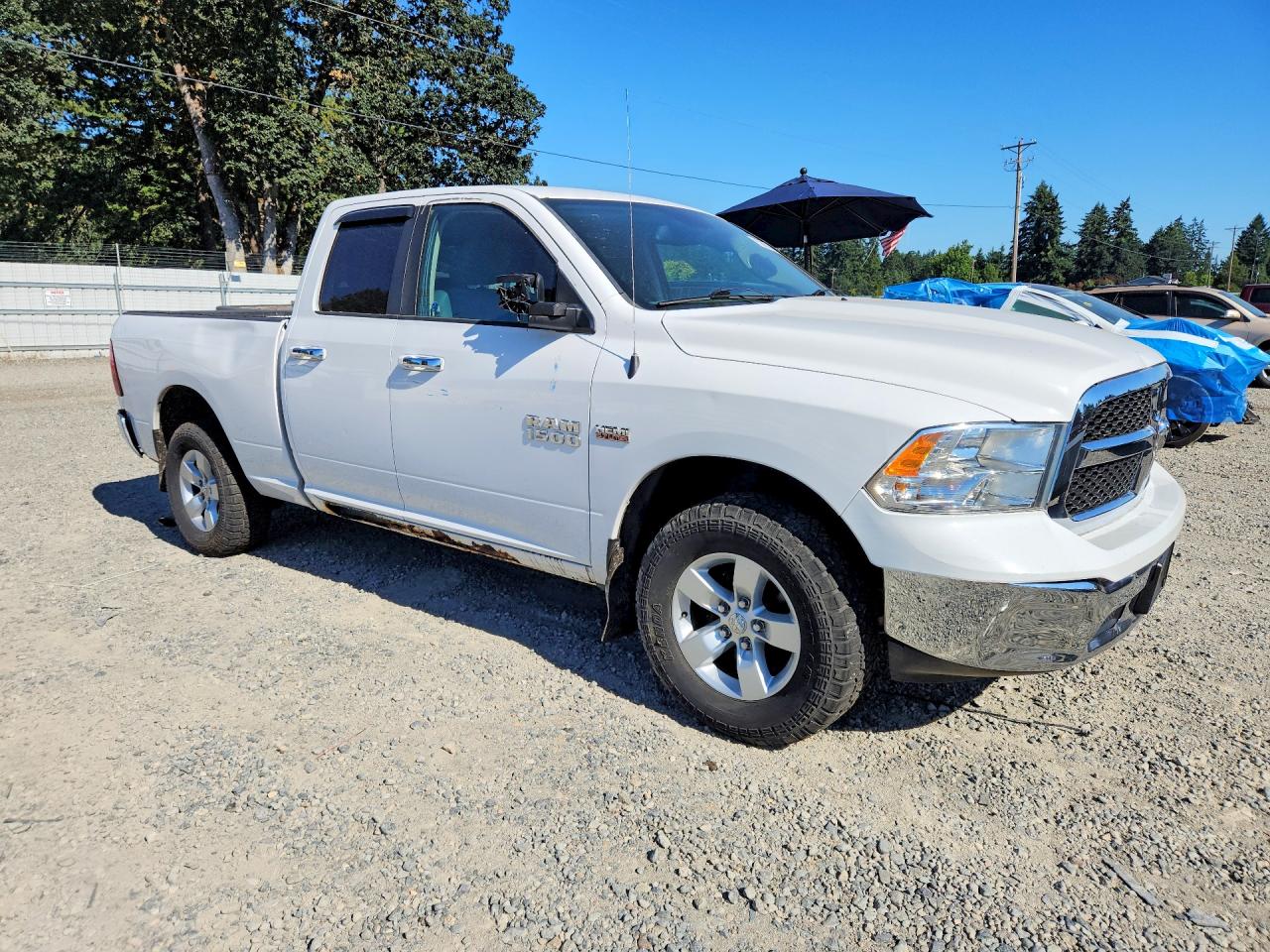 2015 Ram 1500 Slt White vin: 1C6RR7GT3FS605723