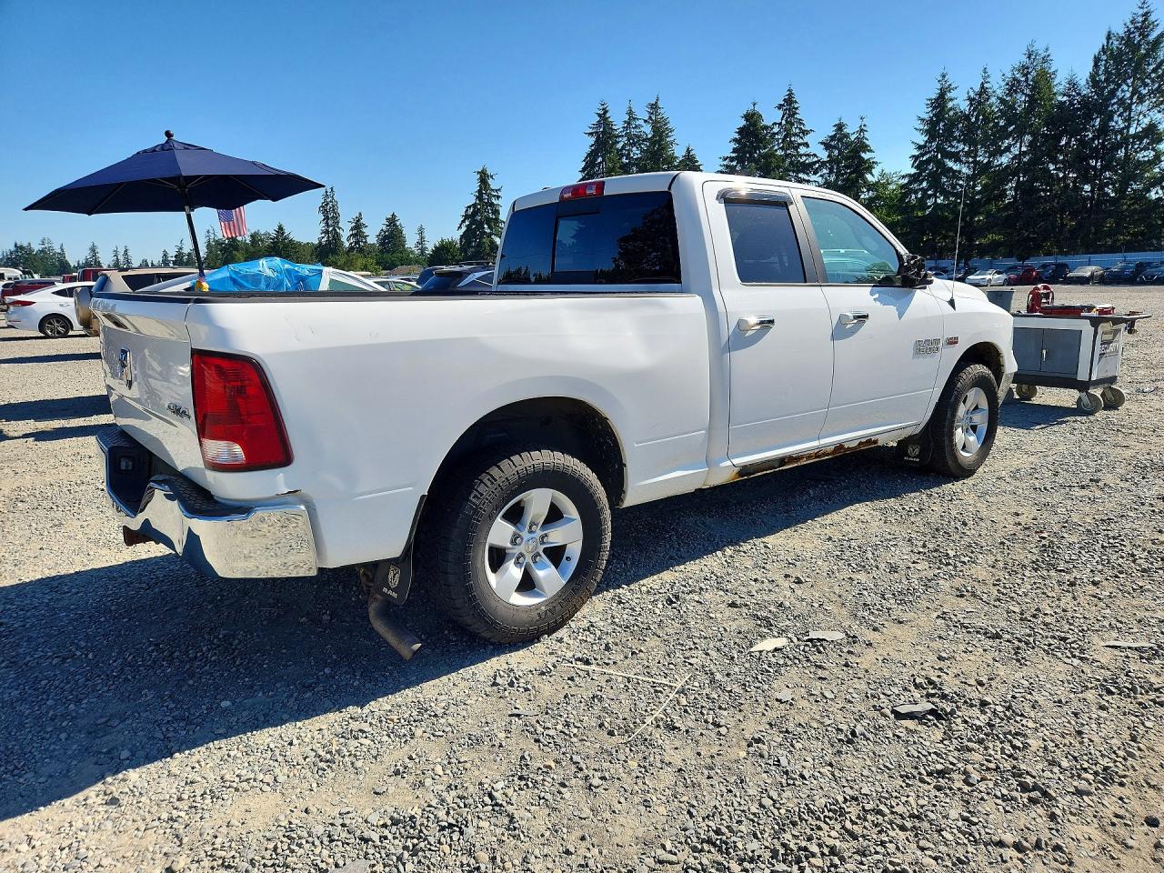 2015 Ram 1500 Slt White vin: 1C6RR7GT3FS605723