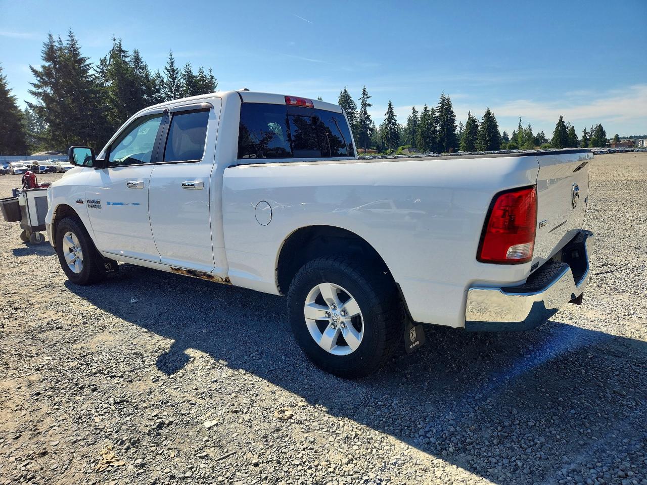 2015 Ram 1500 Slt White vin: 1C6RR7GT3FS605723