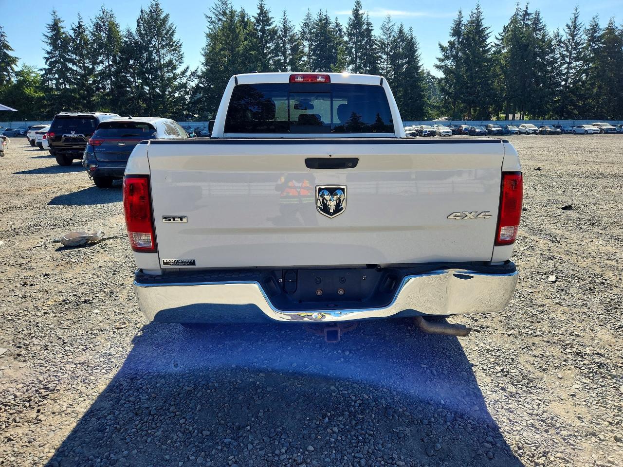 2015 Ram 1500 Slt White vin: 1C6RR7GT3FS605723