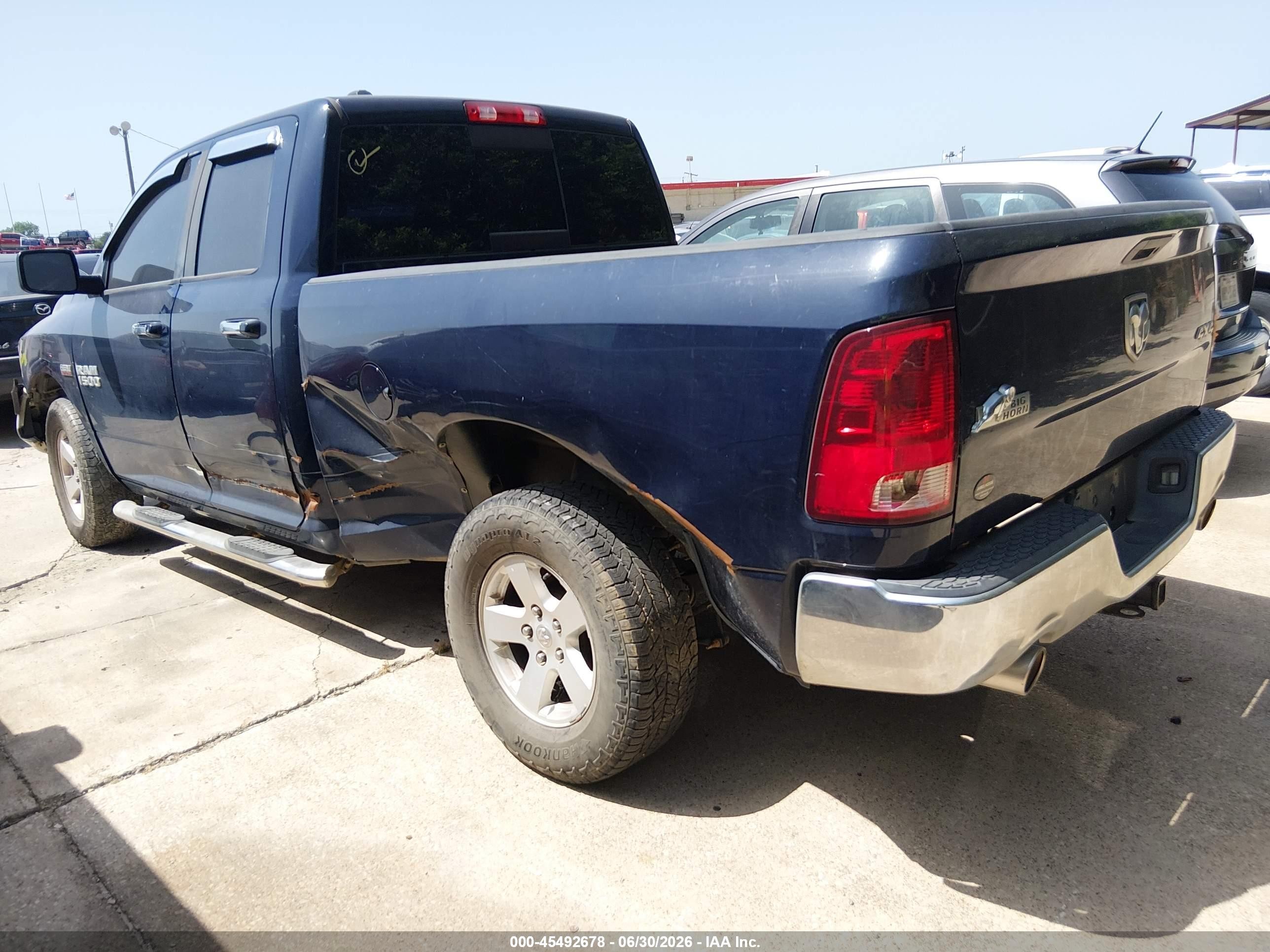 2015 Ram 1500 Big Horn Blue vin: 1C6RR7GT3FS763849