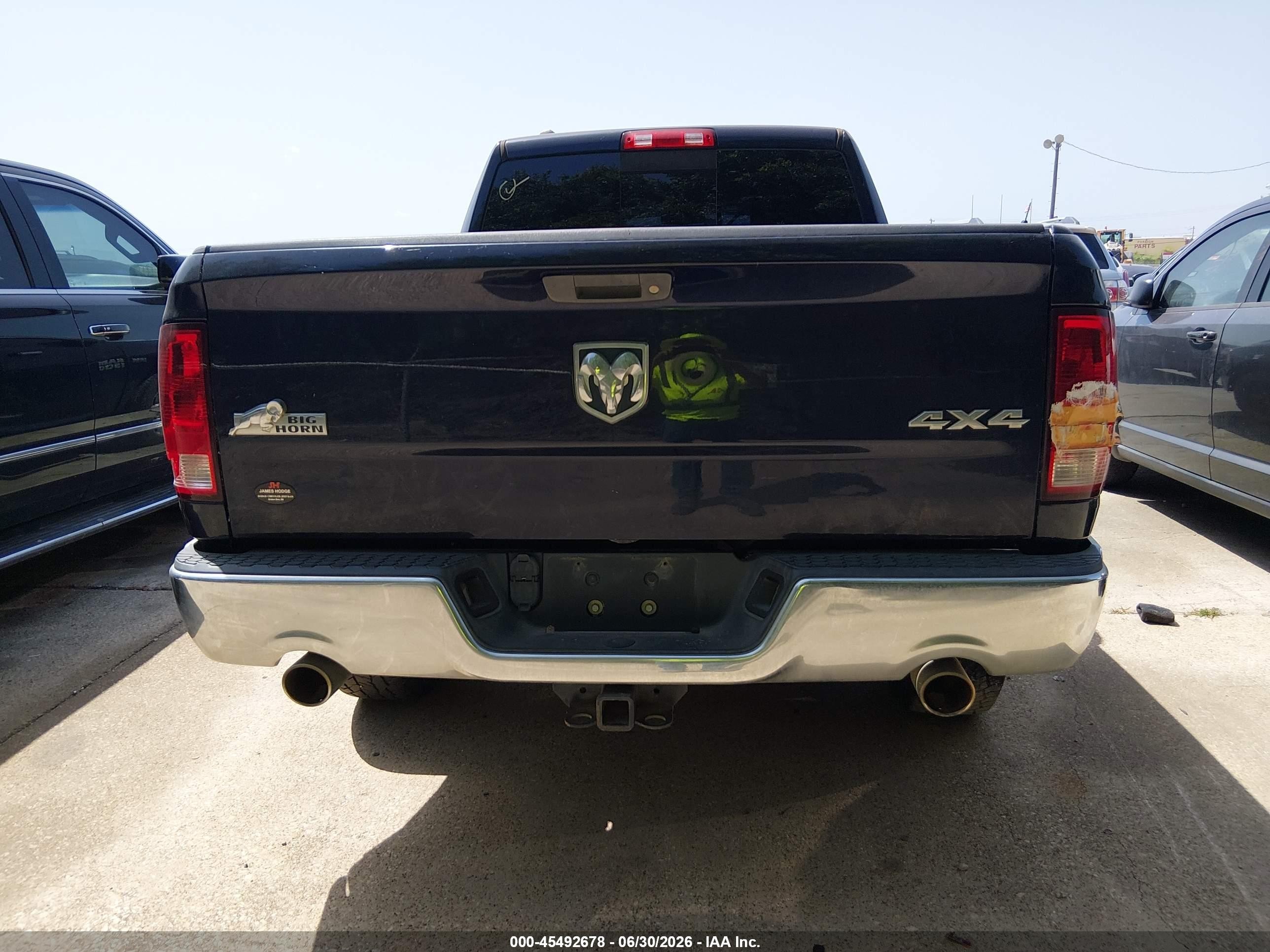 2015 Ram 1500 Big Horn Blue vin: 1C6RR7GT3FS763849