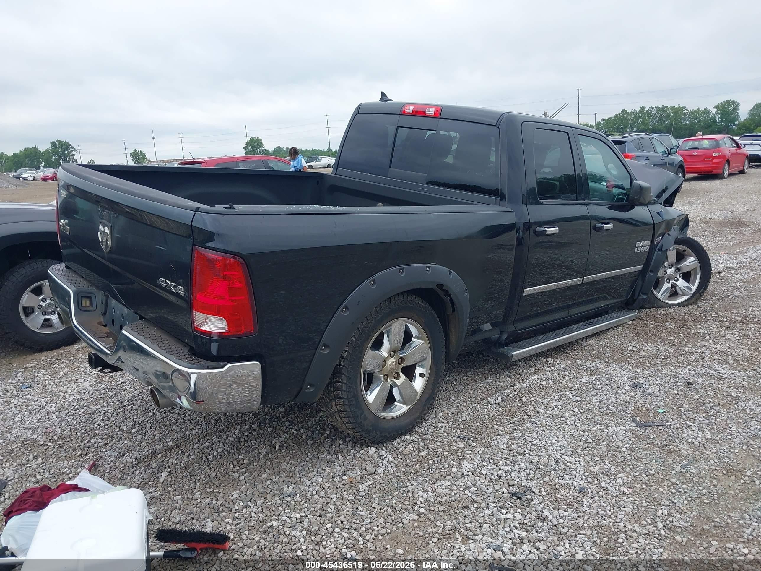 2013 Ram 1500 Big Horn Black vin: 1C6RR7GT4DS653275