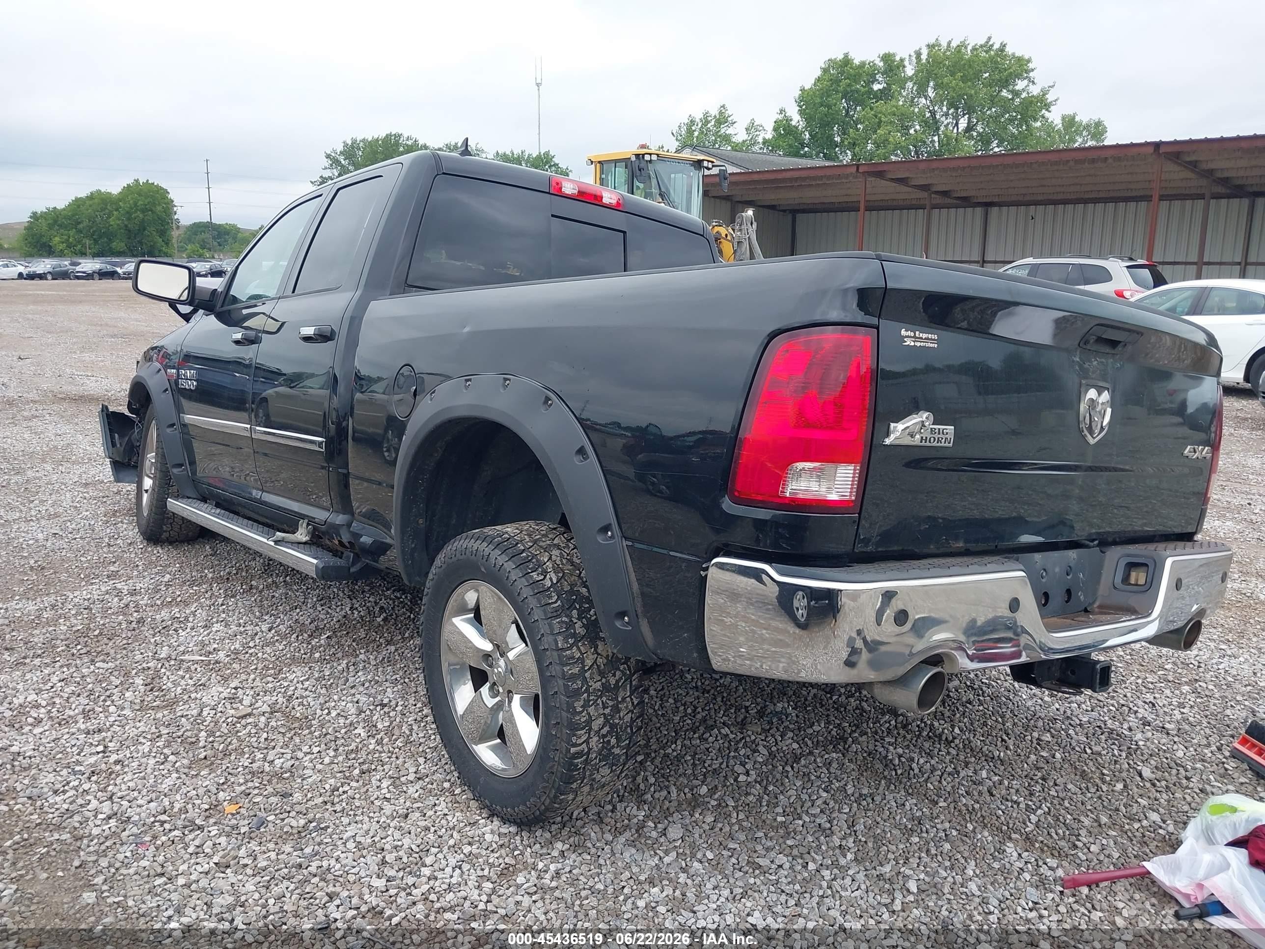2013 Ram 1500 Big Horn Black vin: 1C6RR7GT4DS653275