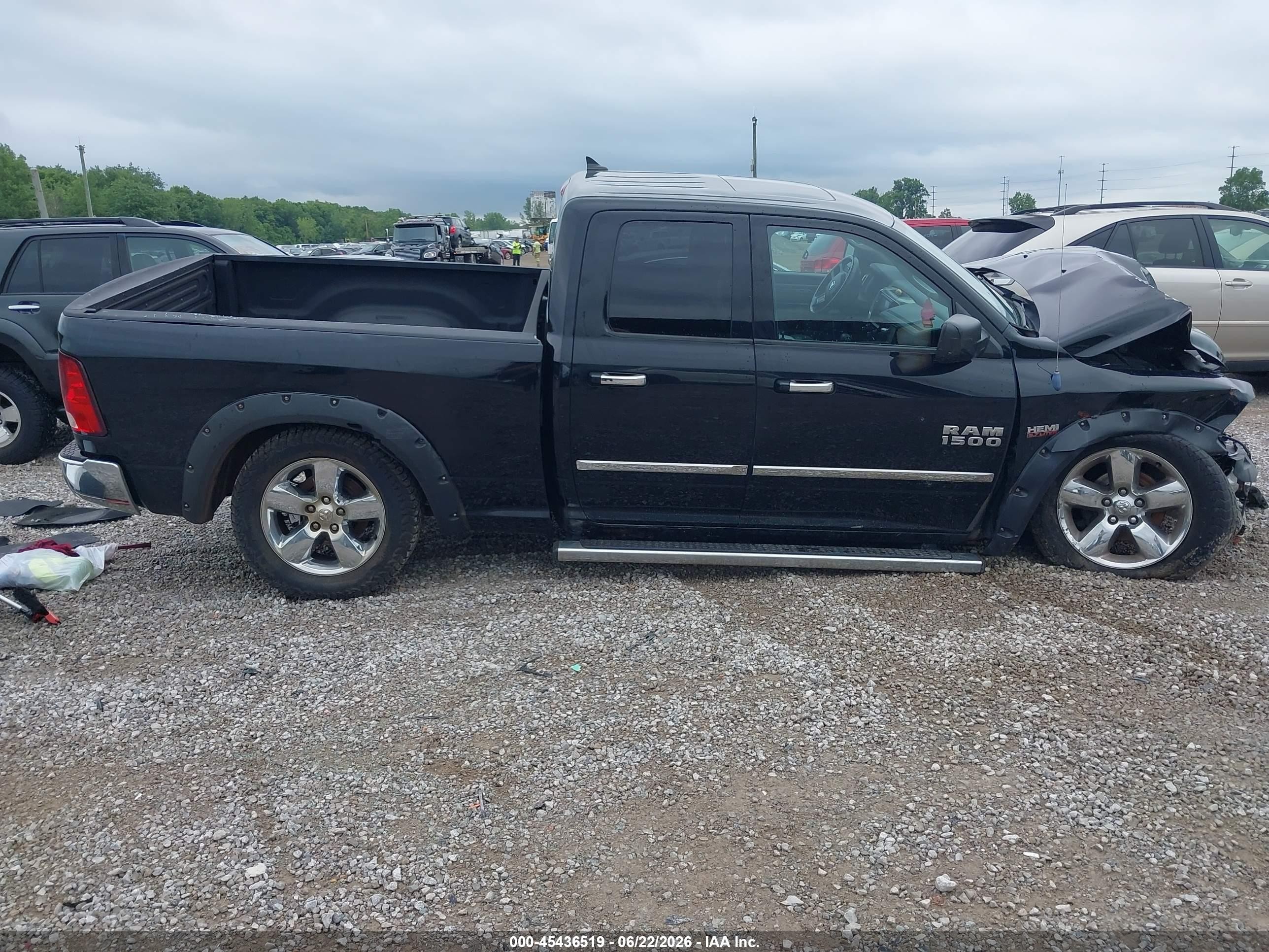 2013 Ram 1500 Big Horn Black vin: 1C6RR7GT4DS653275