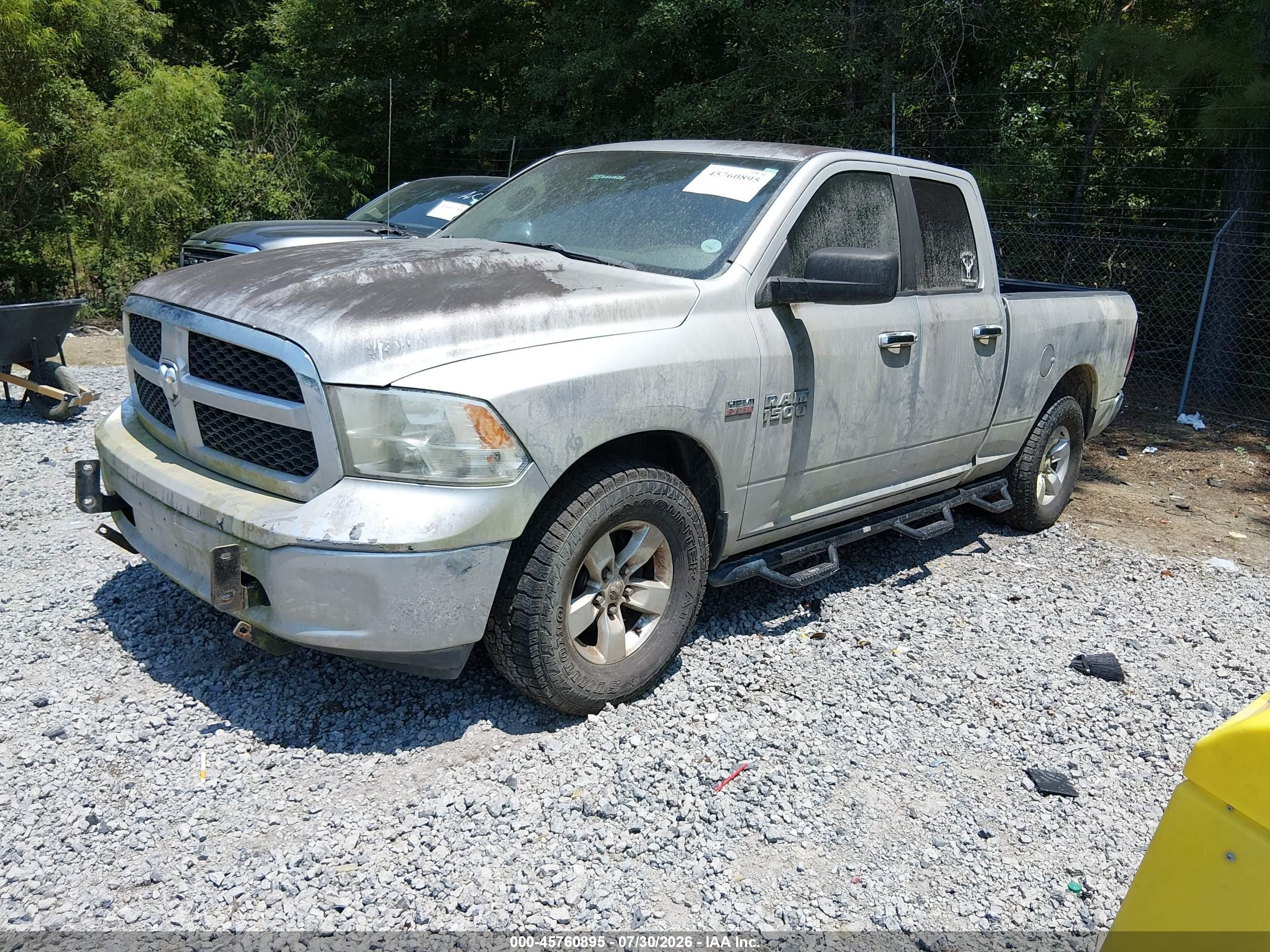 2014 Ram 1500 Slt Silver vin: 1C6RR7GT4ES294351