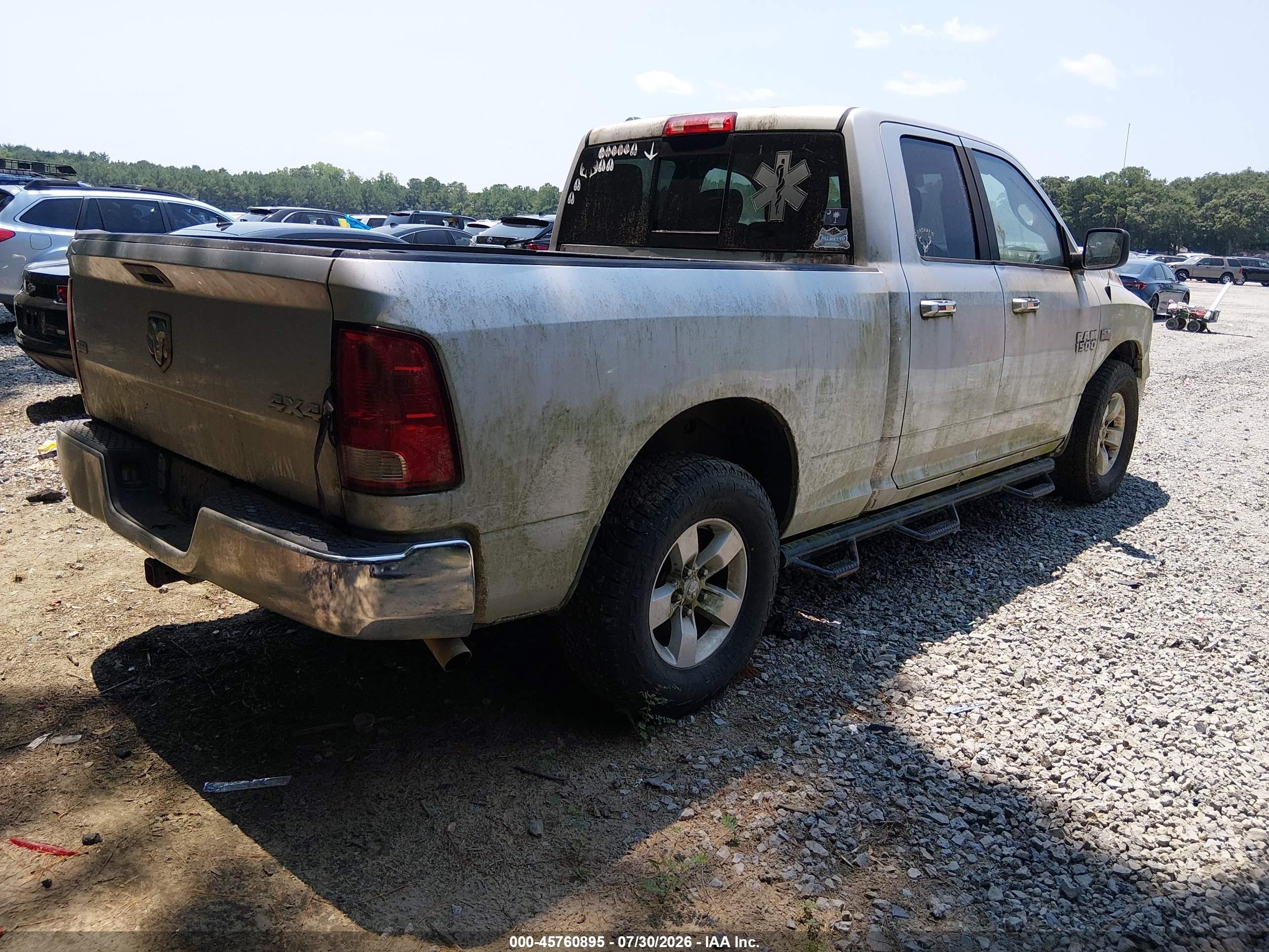 2014 Ram 1500 Slt Silver vin: 1C6RR7GT4ES294351
