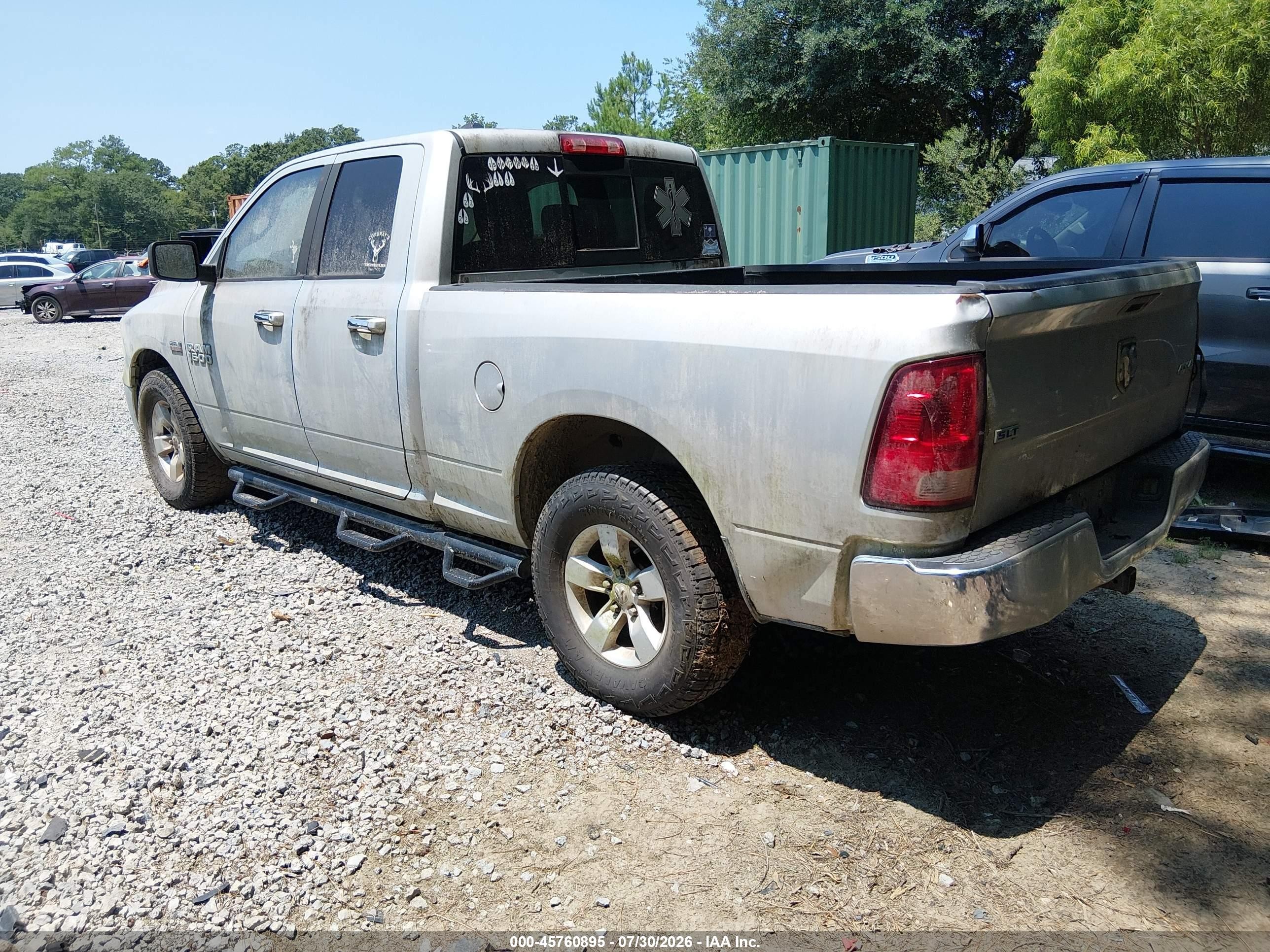 2014 Ram 1500 Slt Silver vin: 1C6RR7GT4ES294351