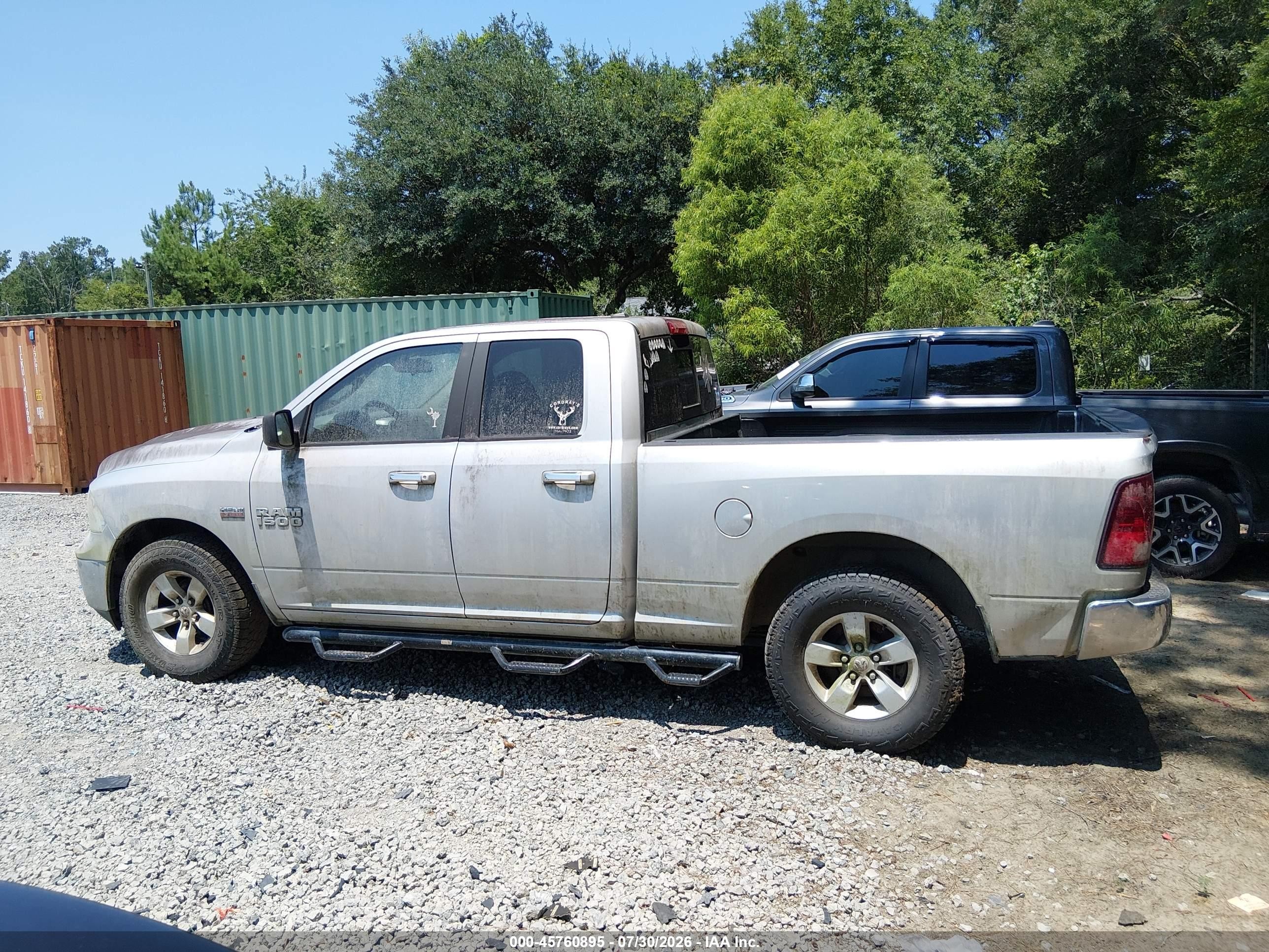 2014 Ram 1500 Slt Silver vin: 1C6RR7GT4ES294351
