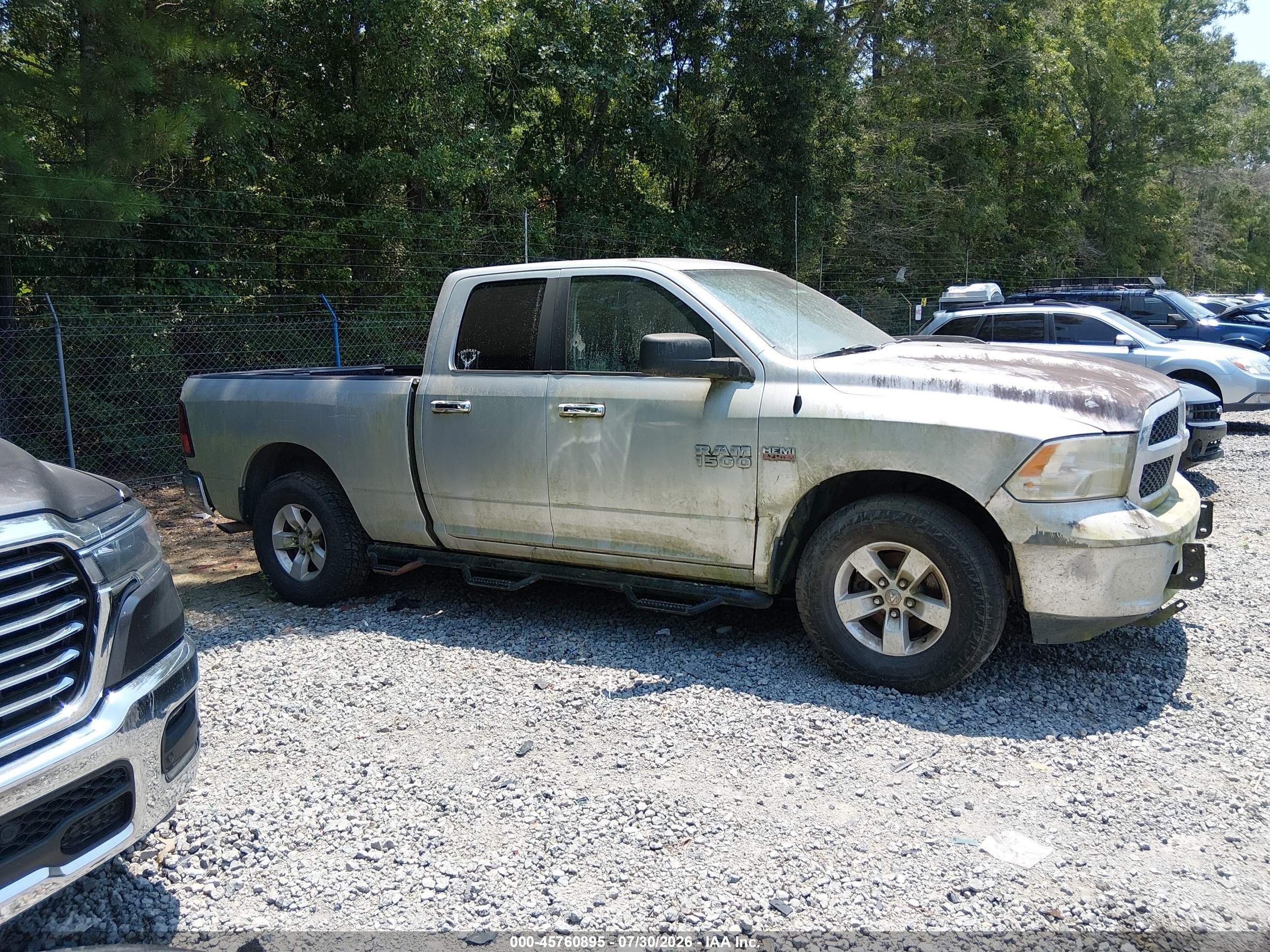 2014 Ram 1500 Slt Silver vin: 1C6RR7GT4ES294351